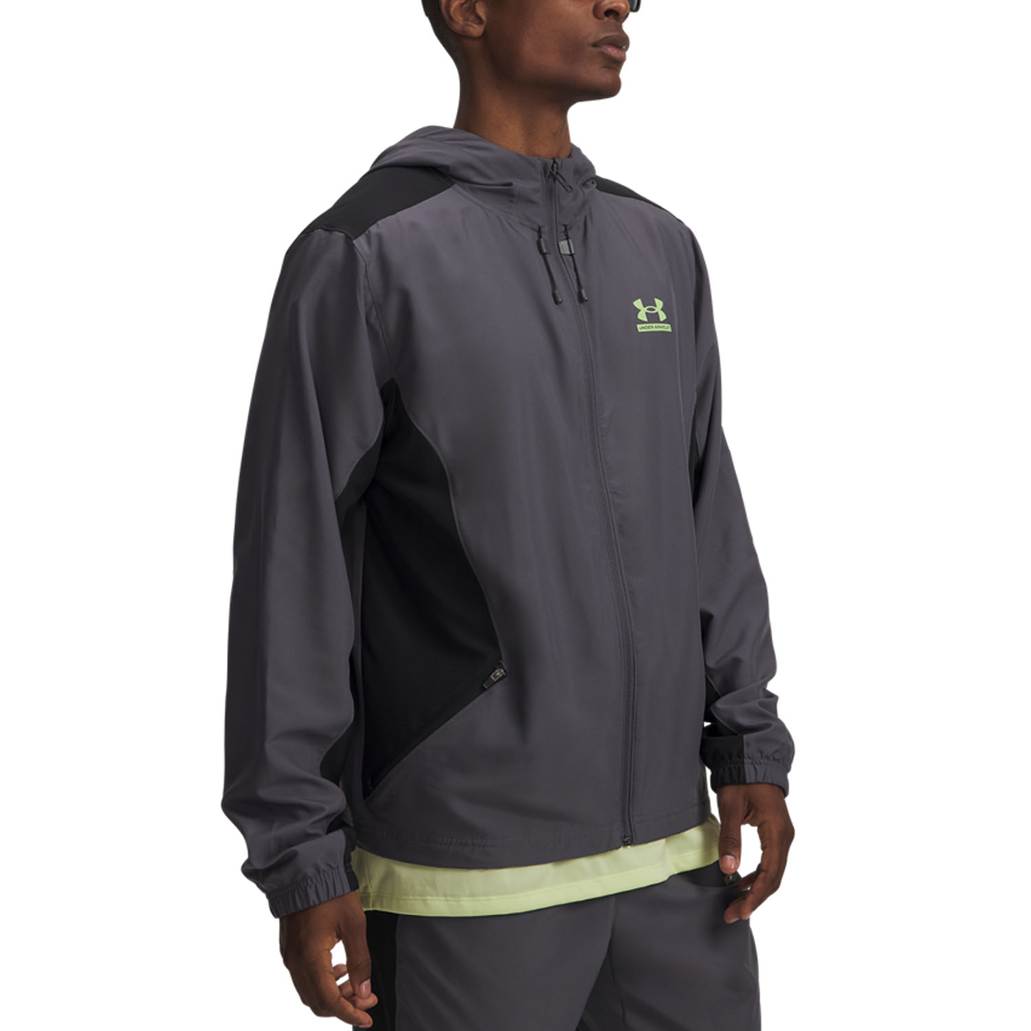 Under Armour Tech Sport Chaqueta - Castlerock/Black/Lumos Lime