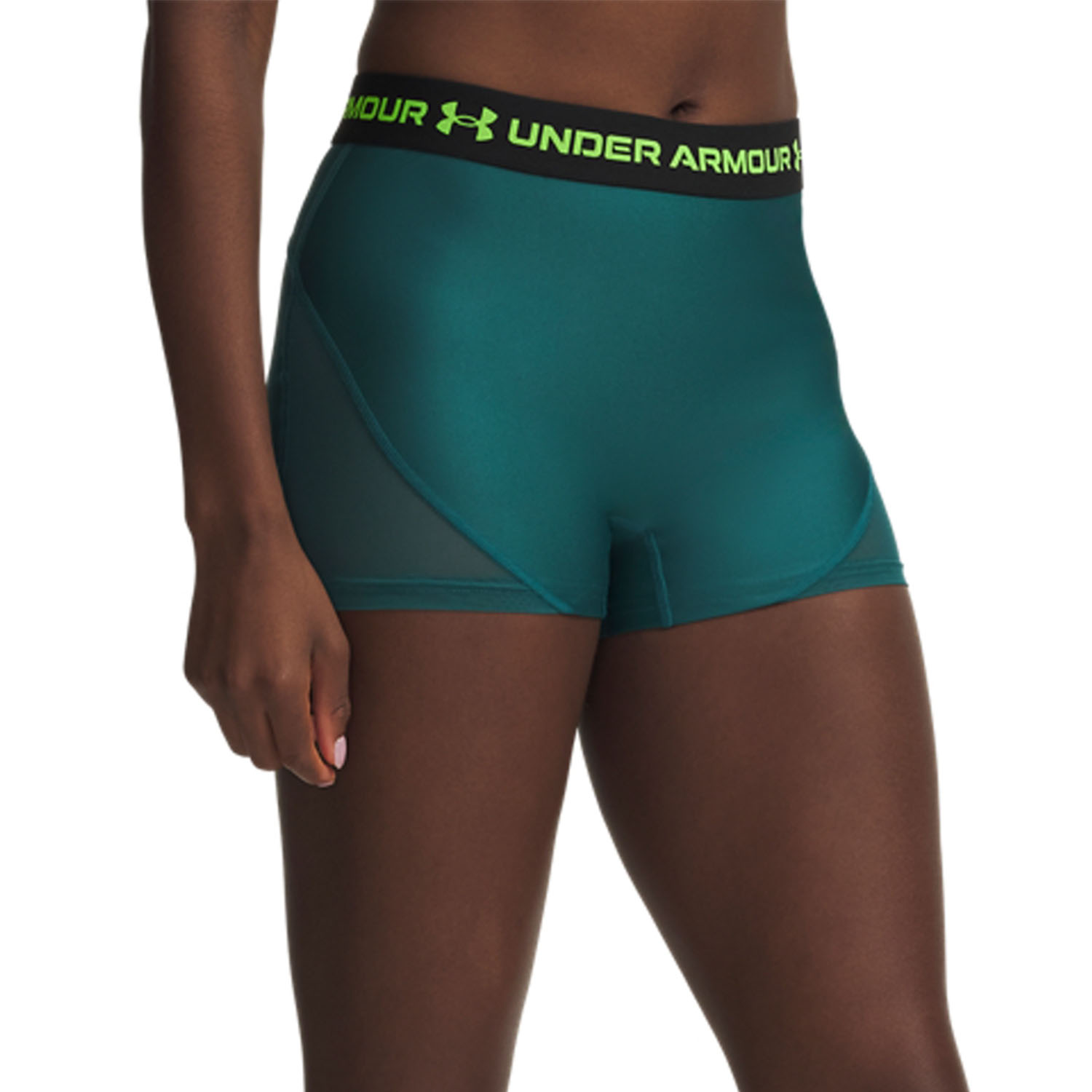 Under Armour Heatgear 3in Shorts - Rack Green/Hyper Green