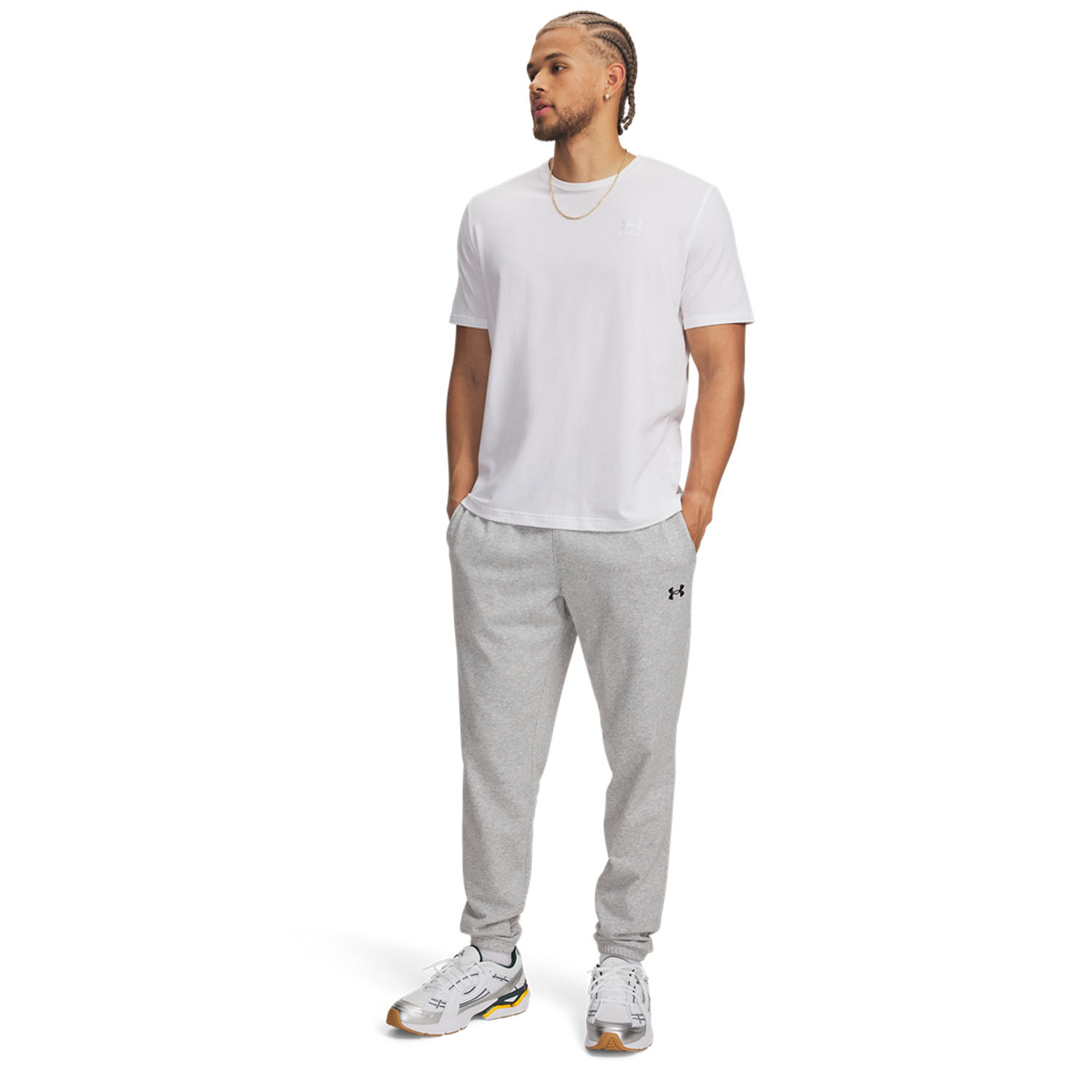 Under Armour Rival Pantalones - Mod Gray Light Heather/Black