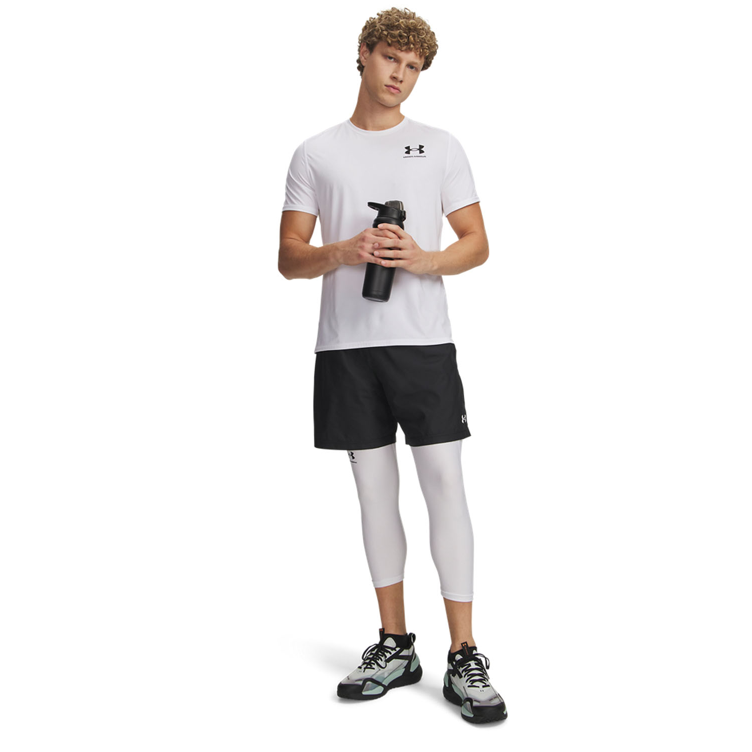 Under Armour Tech Woven 7in Shorts - Black/White