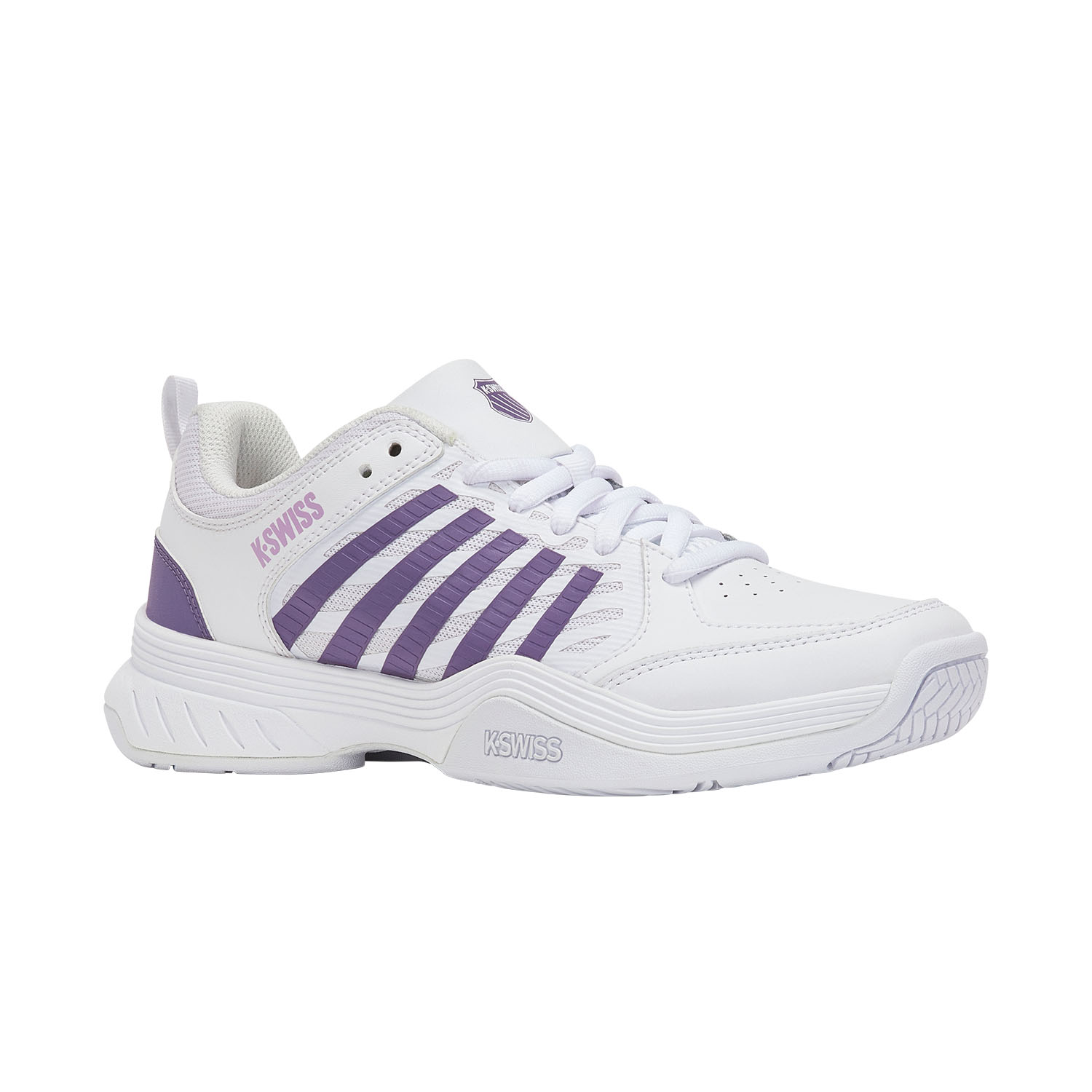 K-Swiss Court Express 2 - White/Purple Haze/Neon Lavender