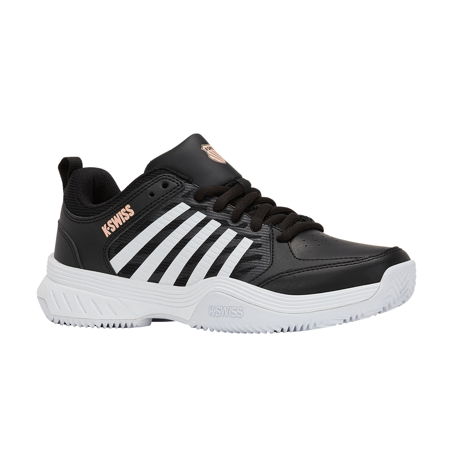 K-Swiss Court Express 2 Clay - Black/White/Peach Parfait