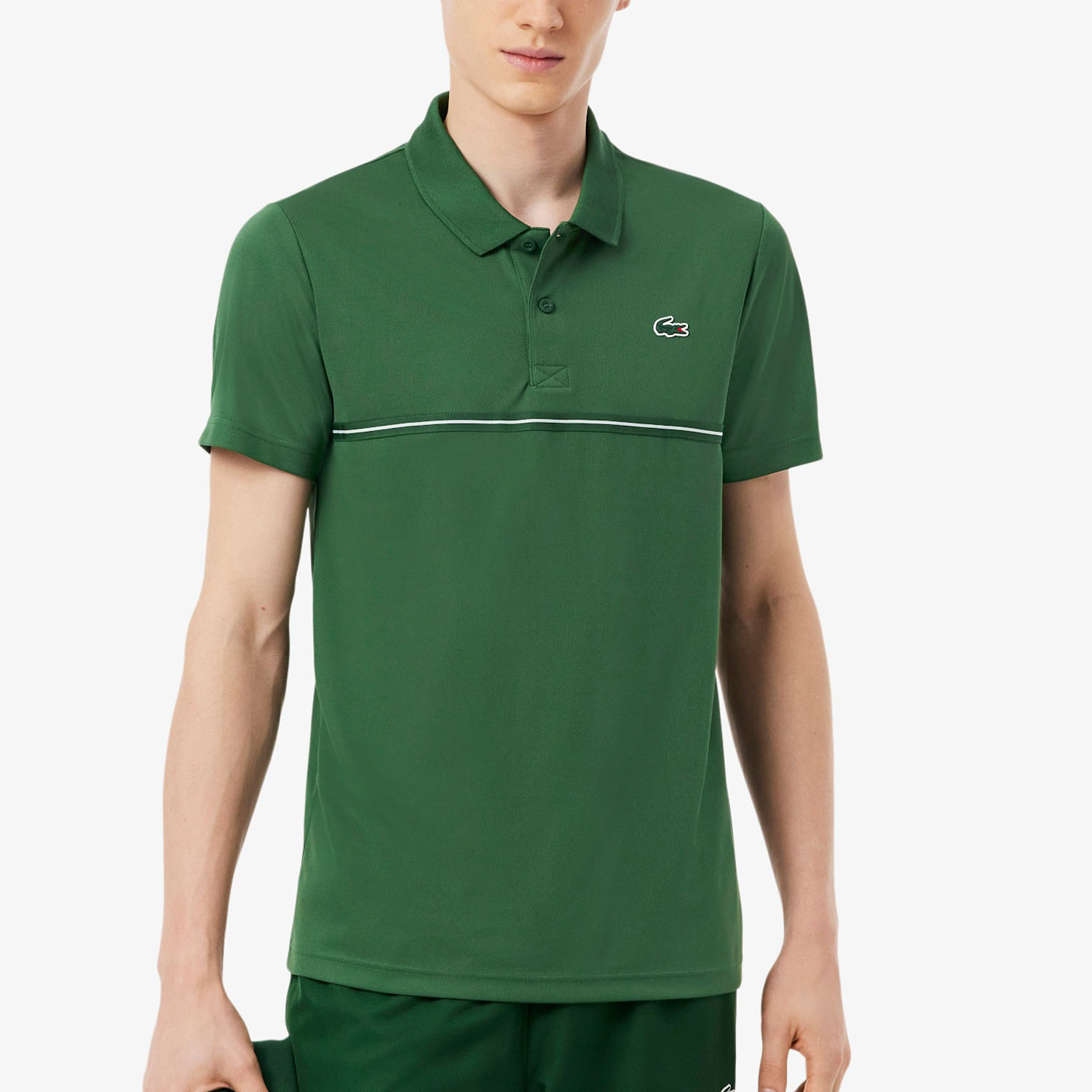 Lacoste Ultra Dry Graphic Polo - Vert
