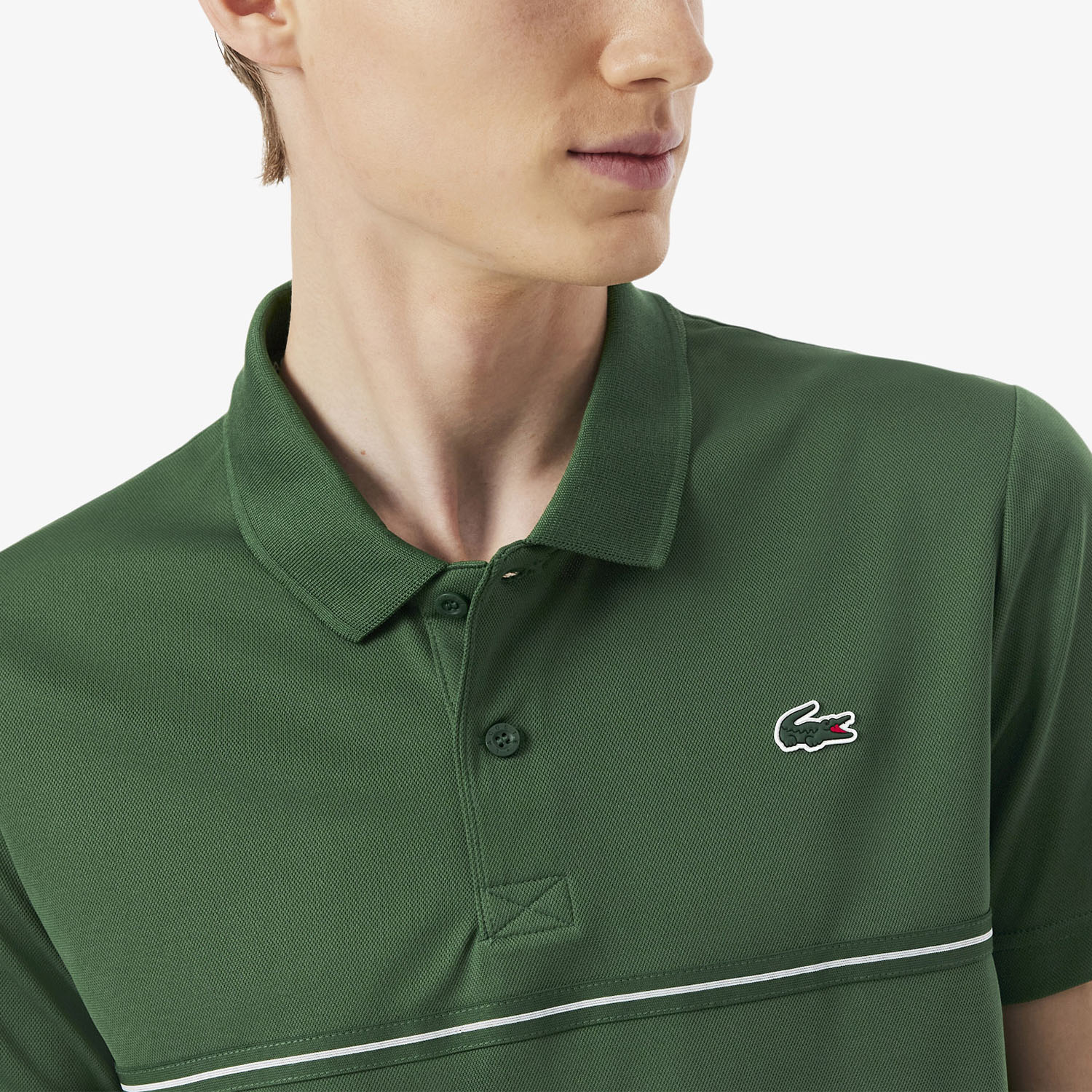 Lacoste Ultra Dry Graphic Polo - Vert