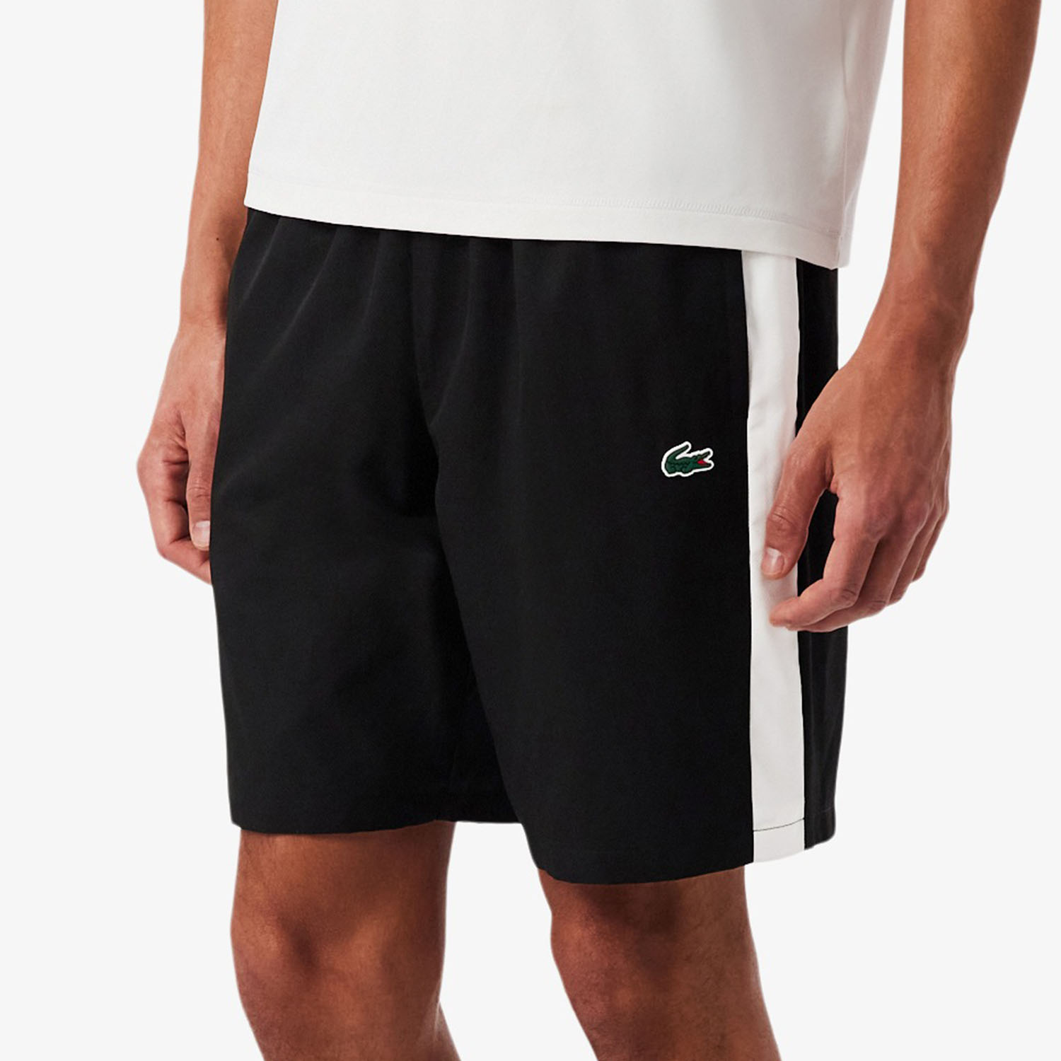 Lacoste Performance 9in Shorts - Noir/Blanc