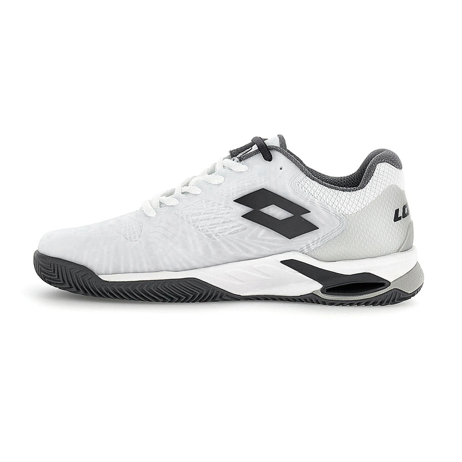 Lotto Mirage 100 II Clay - All White/Asphalt/Vapor Gray