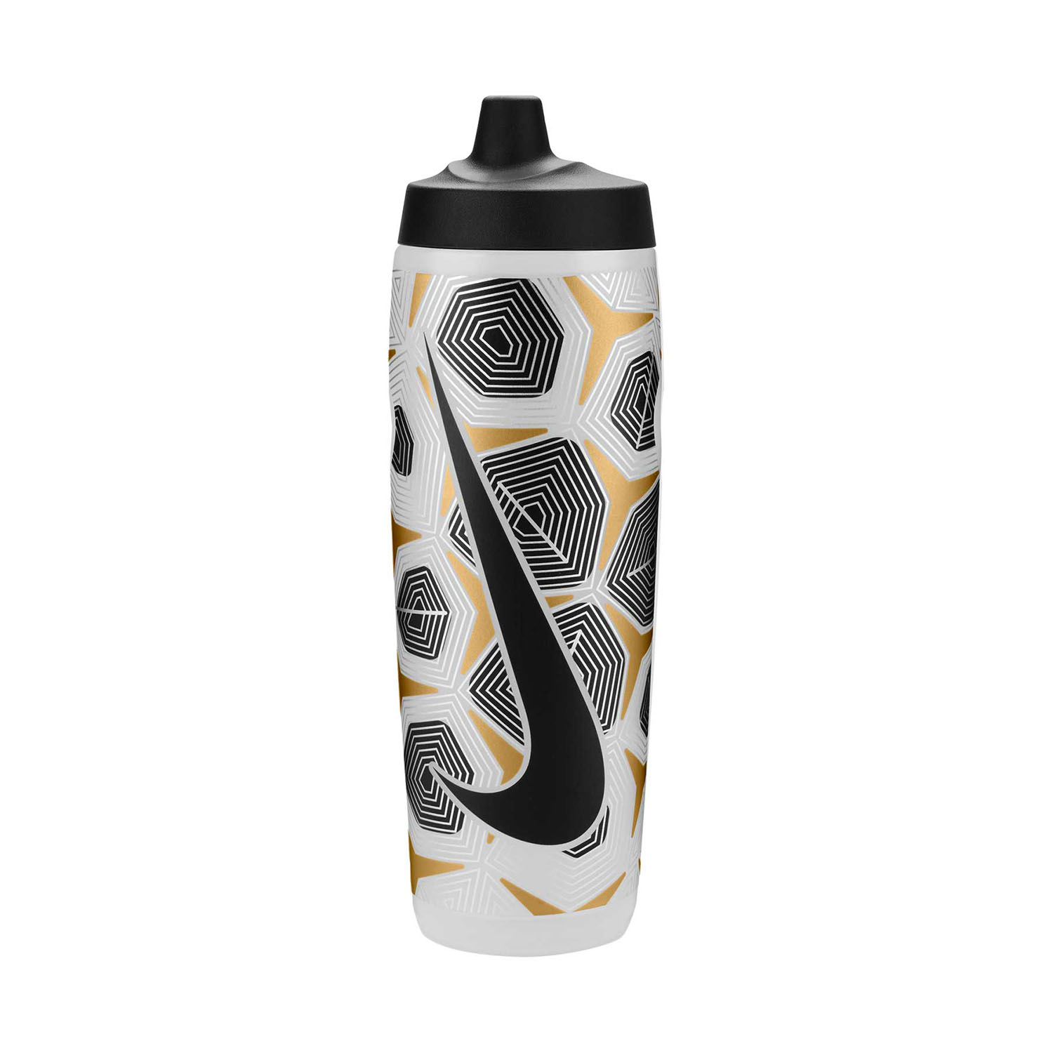 Nike Refuel Cantimplora - Clear/Black/Flat Gold/Flat Silver