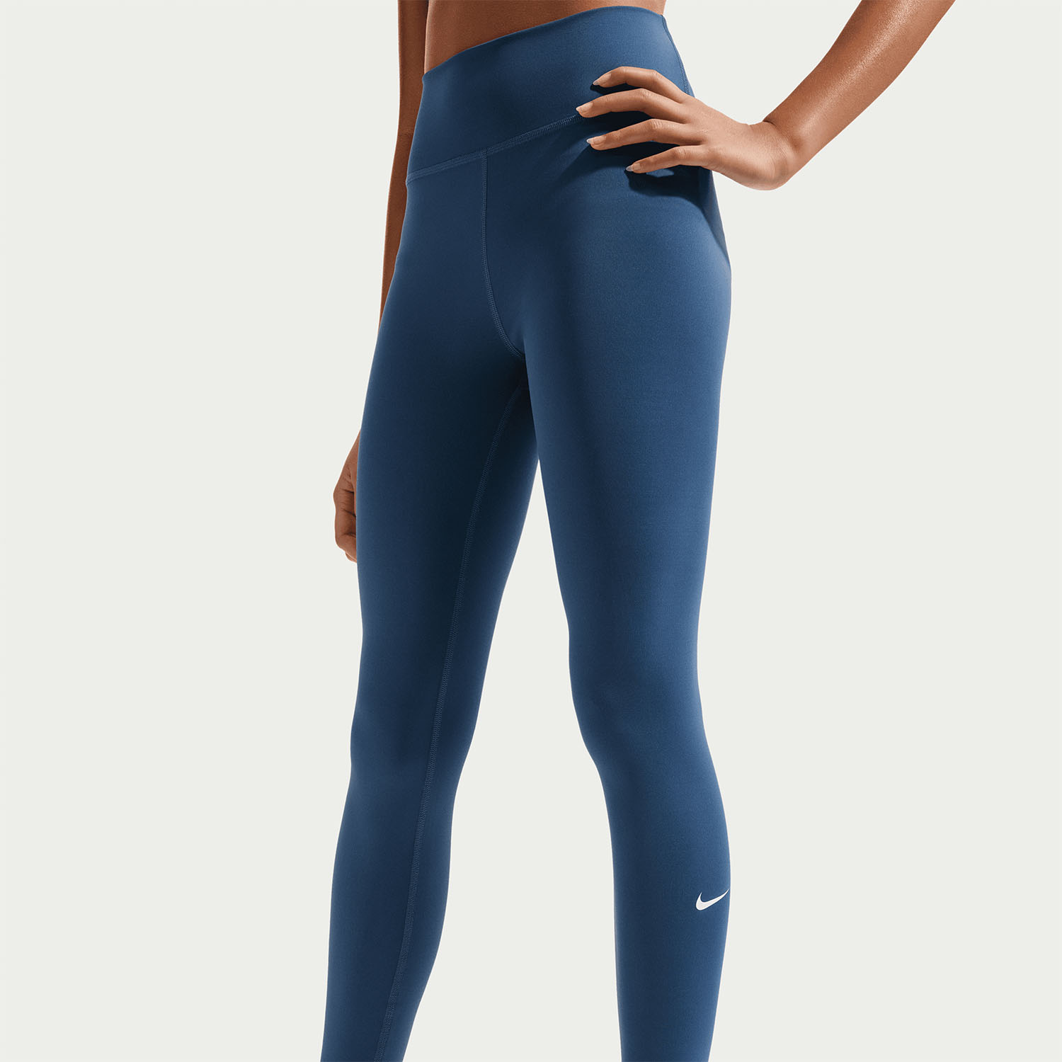 Nike One Swoosh Tights Niña - Mystic Navy/White