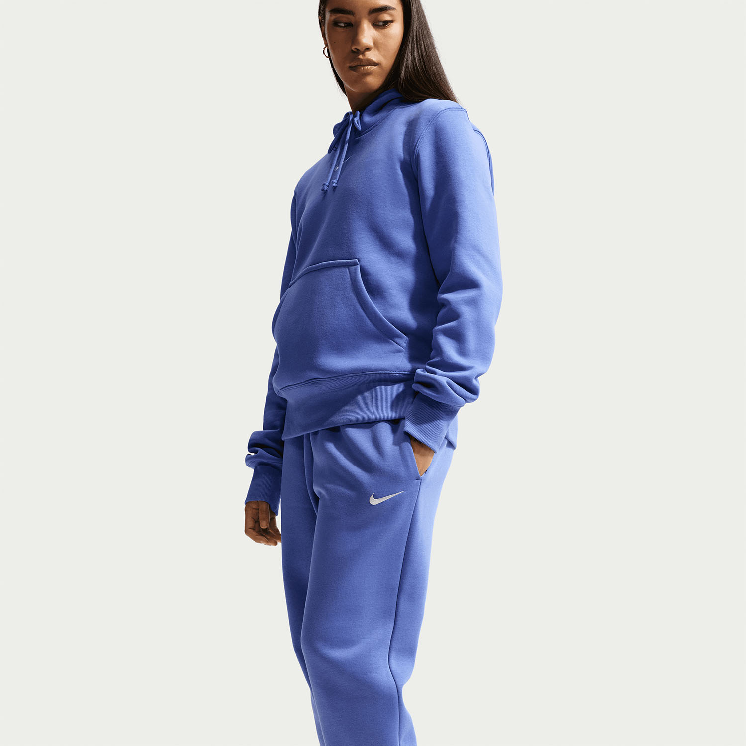 Nike Phoenix Hoodie - Light Medium Blue/Sail