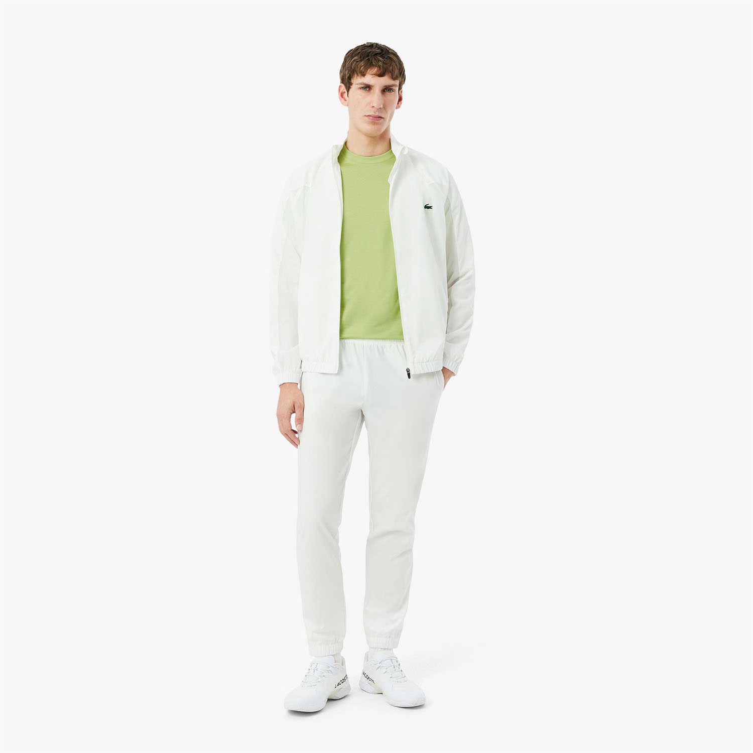 Lacoste Ultra Dry Jacquard Maglietta - Vert