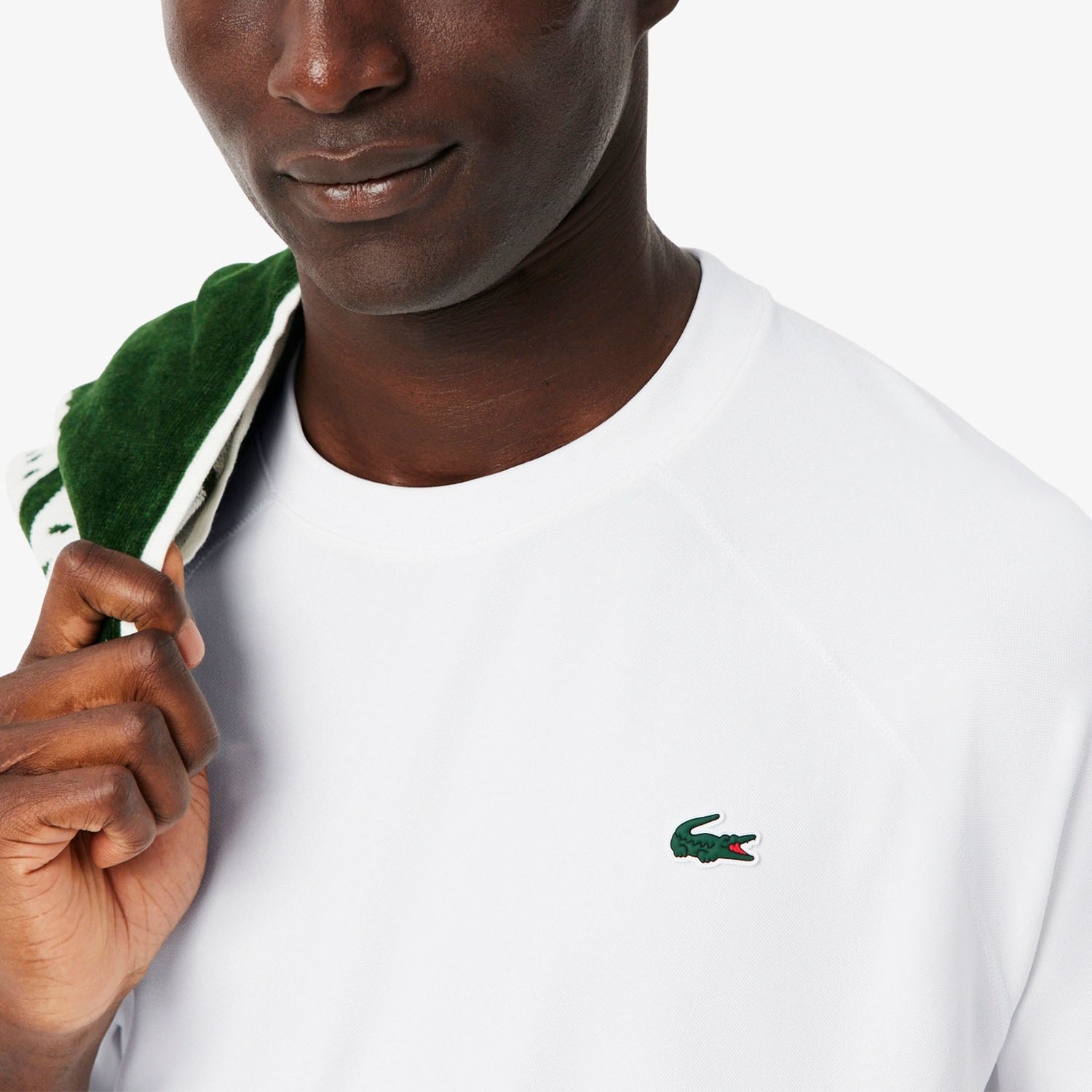 Lacoste Ultra Dry Stretch Camiseta - Blanc