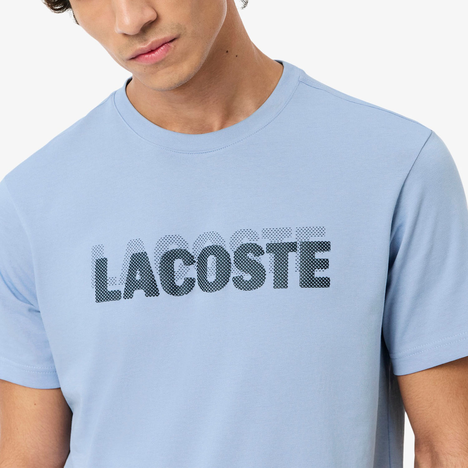 Lacoste Printed Camiseta - Bleu Clair/Aey/Bleu Marine