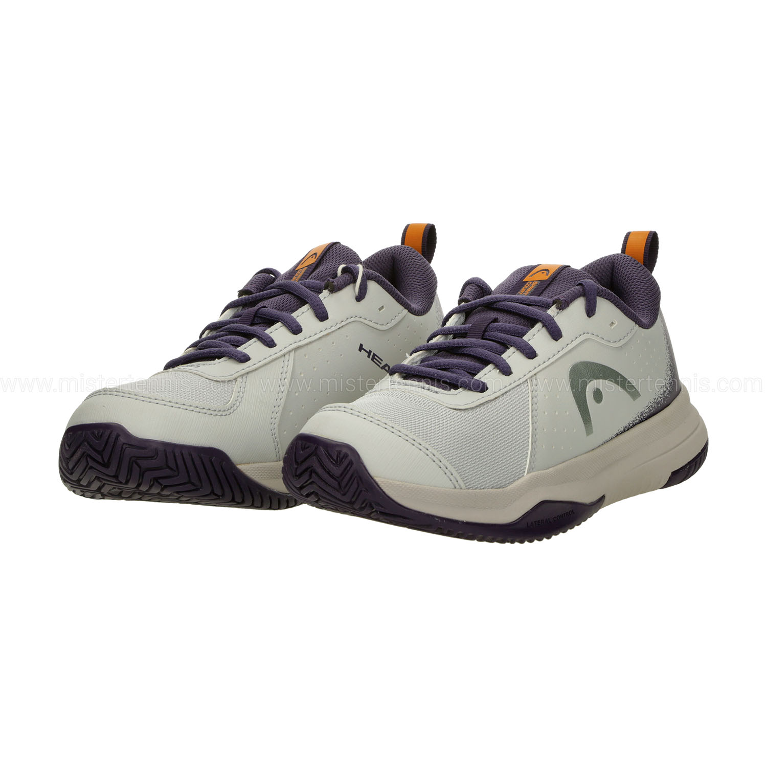 HEAD Sprint Court 4.0 Niños - Light Grey/Purple Night