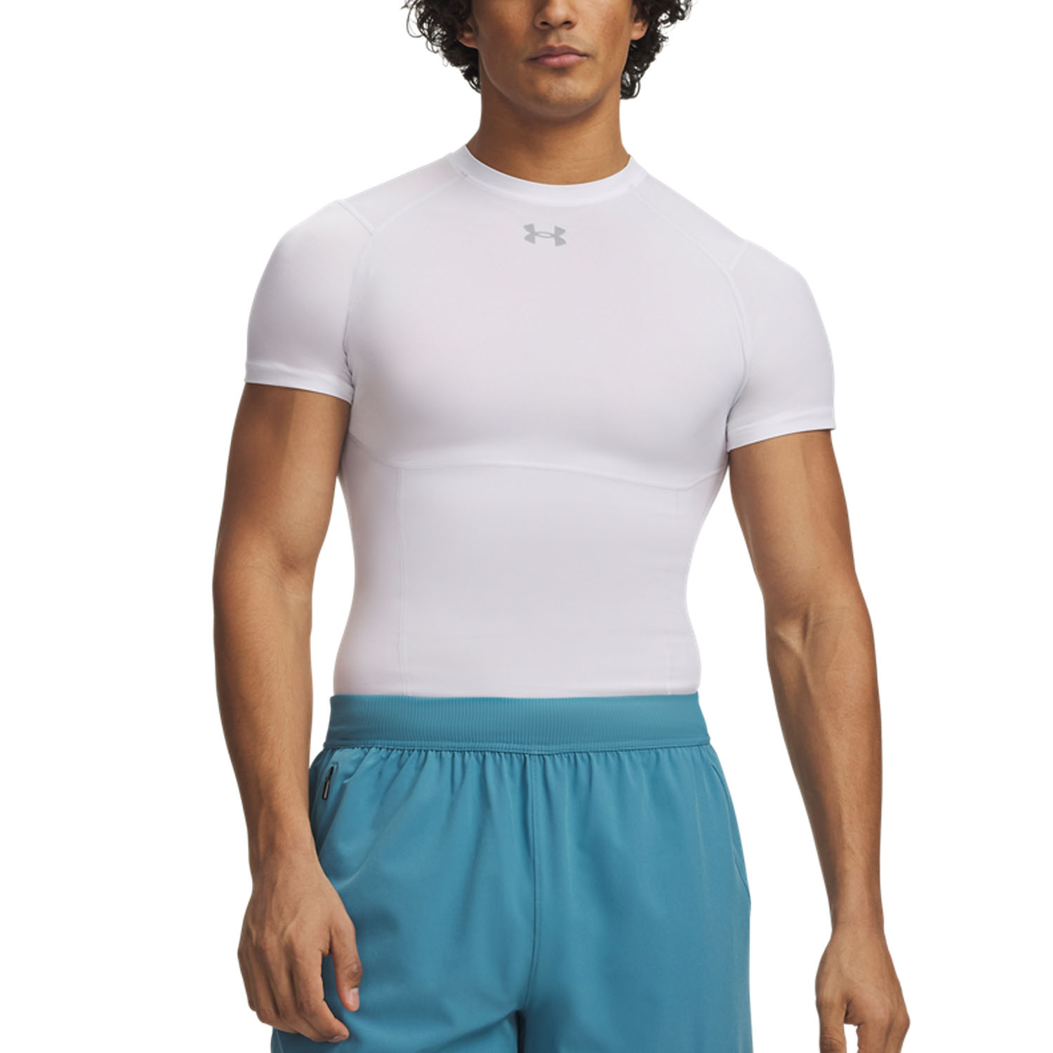 Under Armour HeatGear Elite Maglietta - White/Halo Gray/Reflective