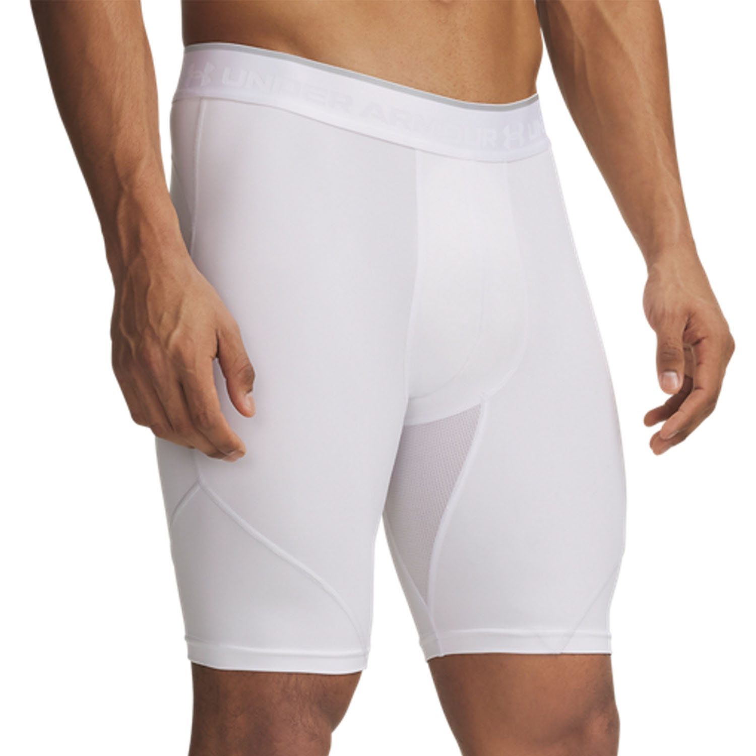Under Armour HeatGear Elite Mallas Cortas - White/Reflective