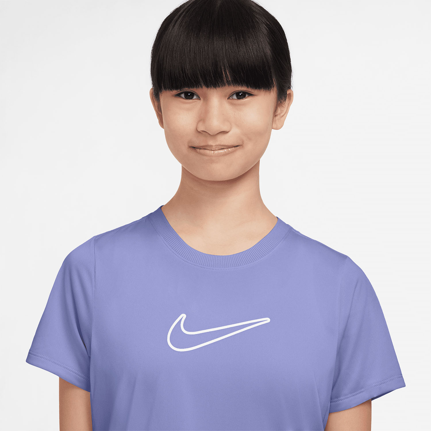 Nike Dri-FIT One Camiseta Niña - Light Thistle/White