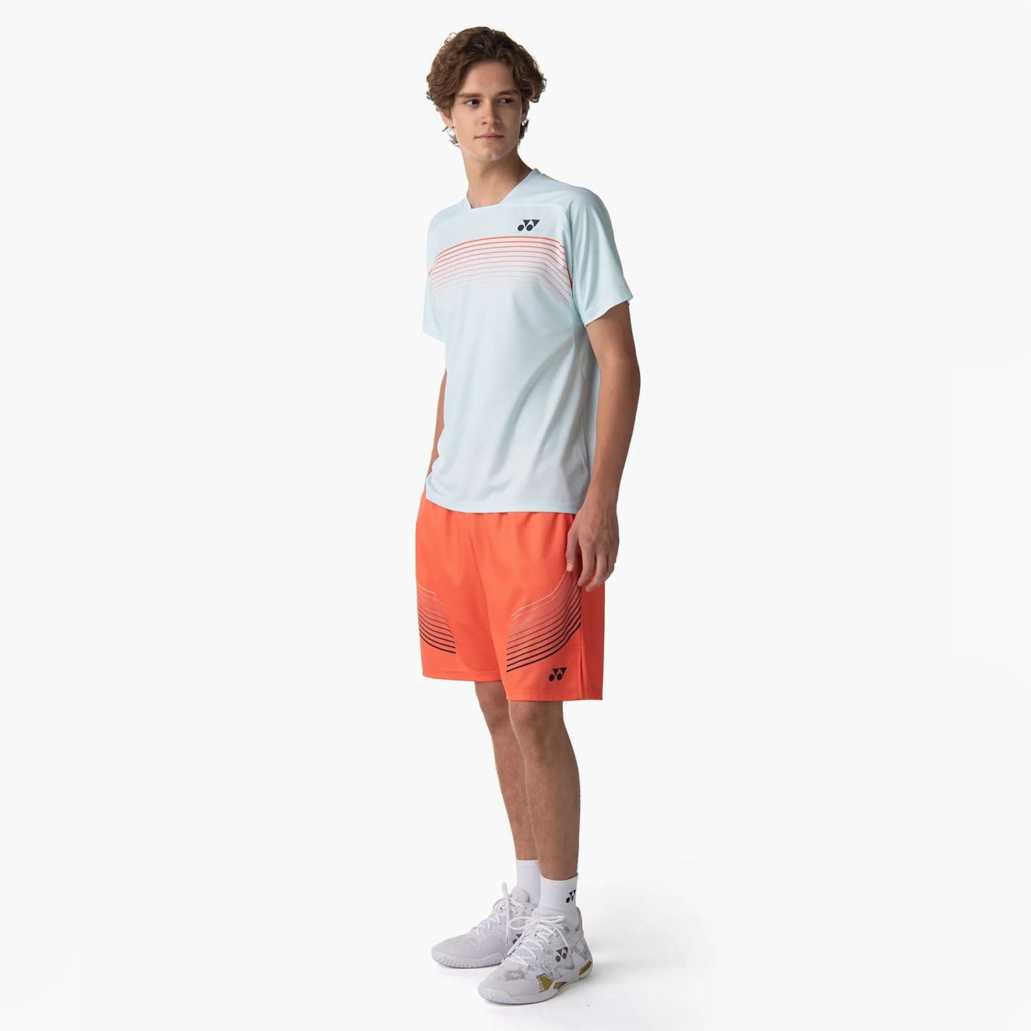 Yonex Practice Graphic 7.5in Shorts - Cyber Orange
