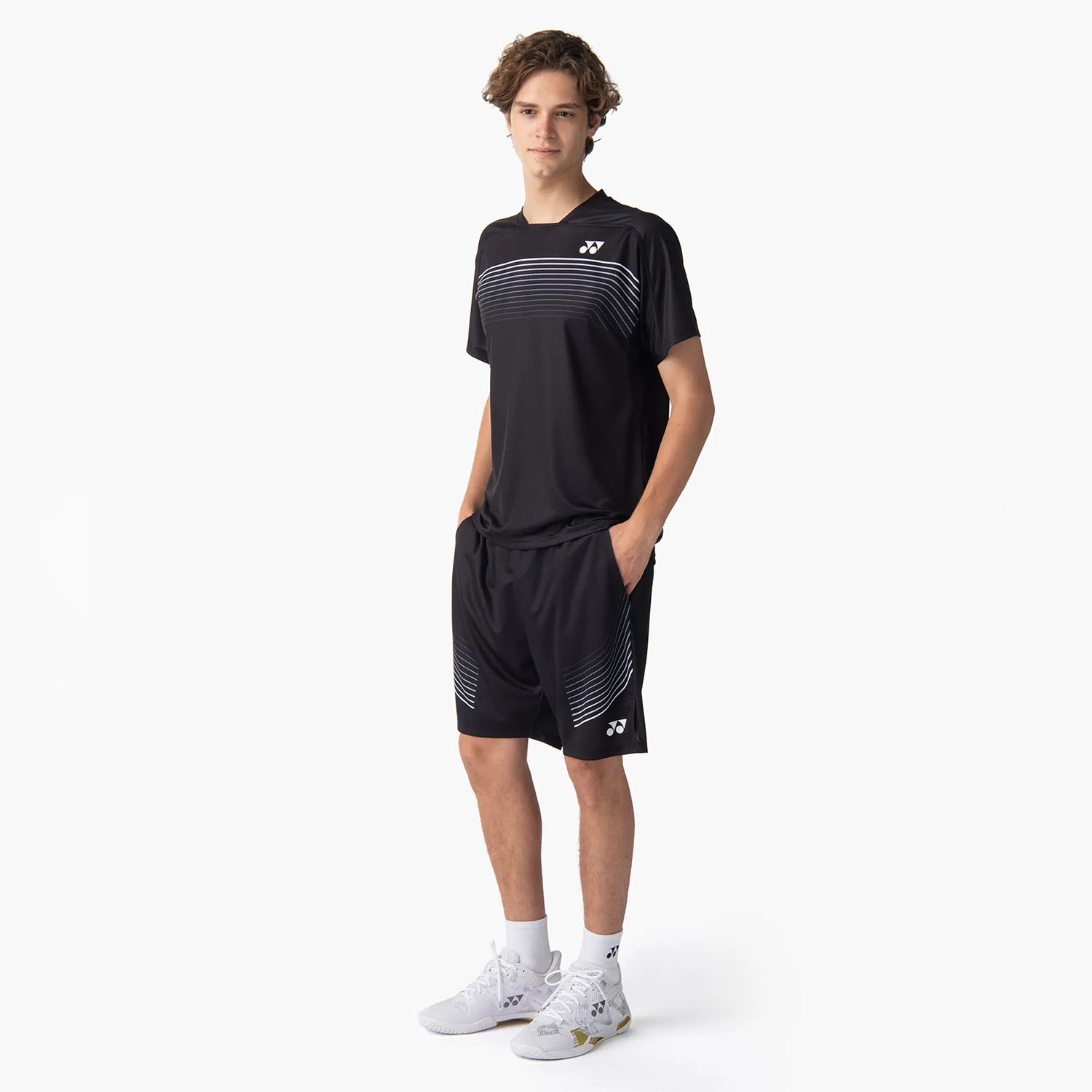 Yonex Practice Graphic 7.5in Shorts - Black