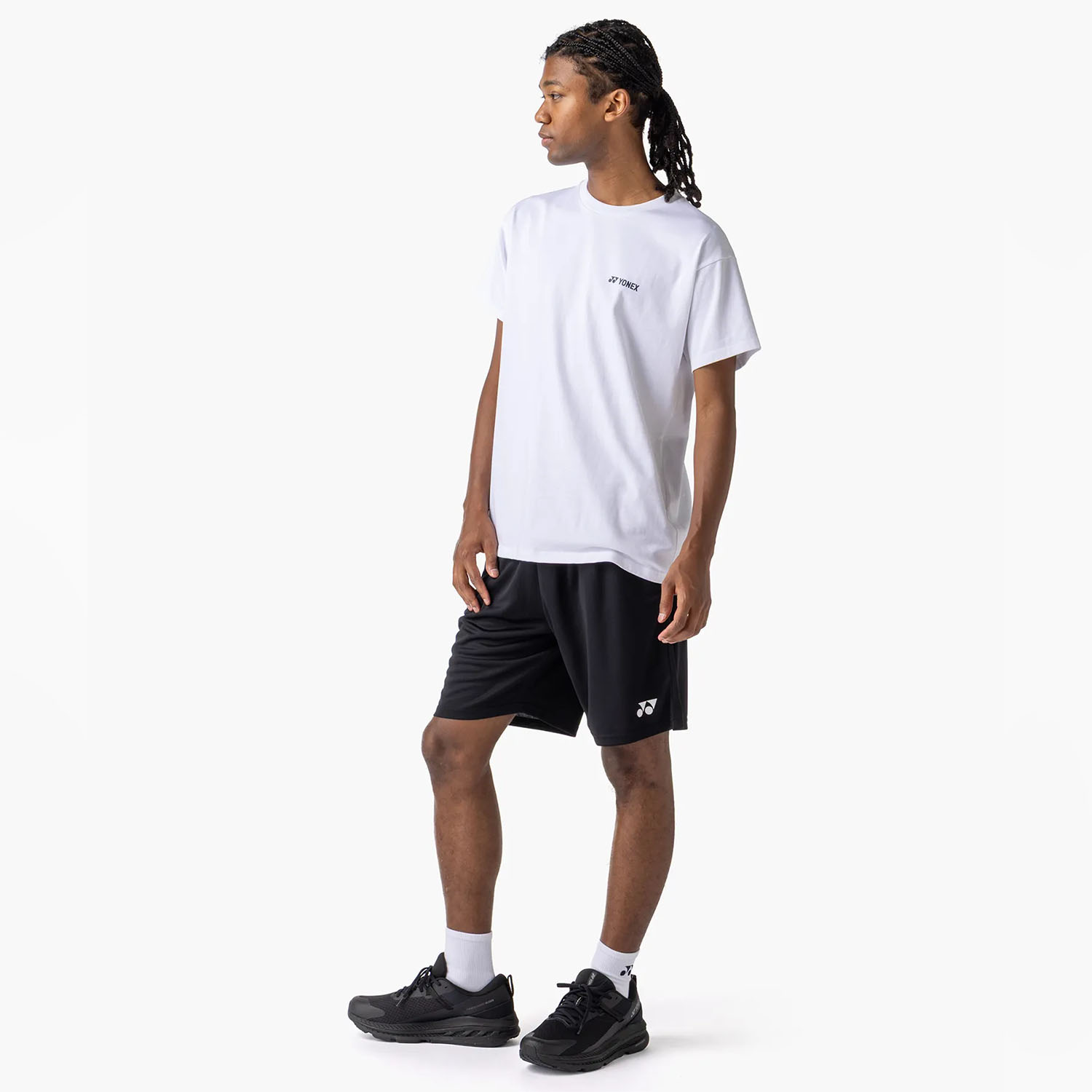 Yonex Practice Crew Logo Camiseta - White