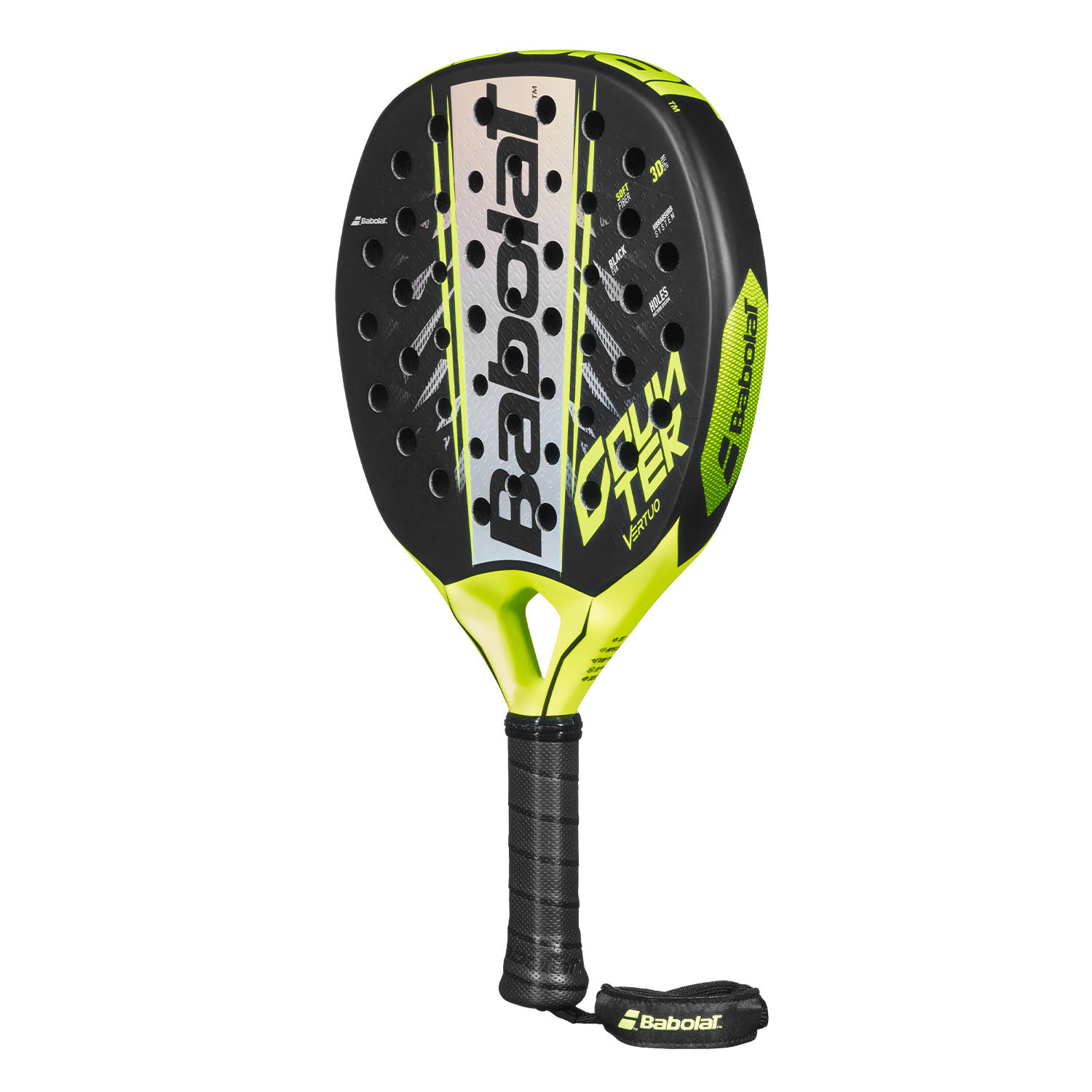 Babolat Counter Vertuo 2.6 Padel - Black/Fluor Yellow