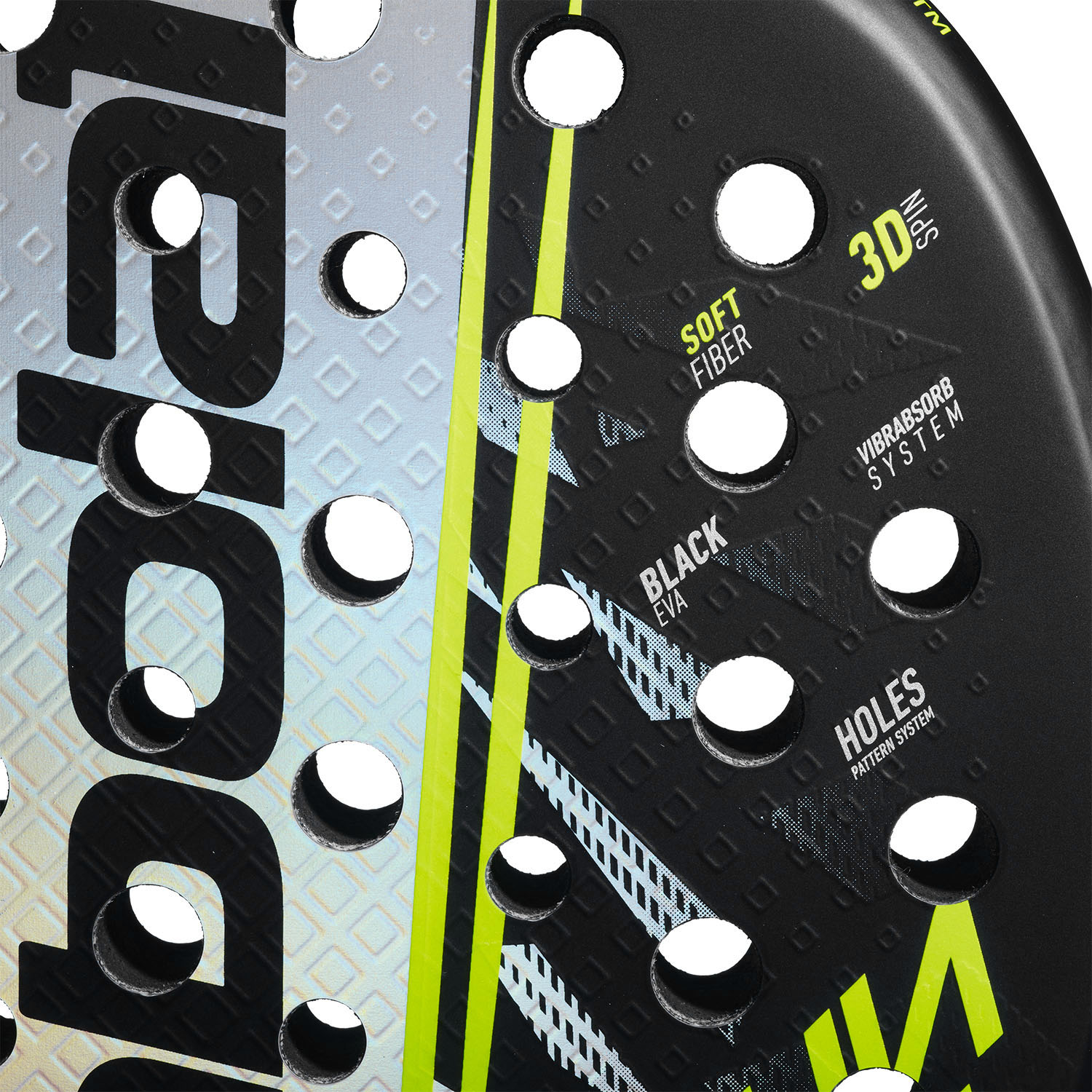 Babolat Counter Vertuo 2.6 Padel - Black/Fluor Yellow
