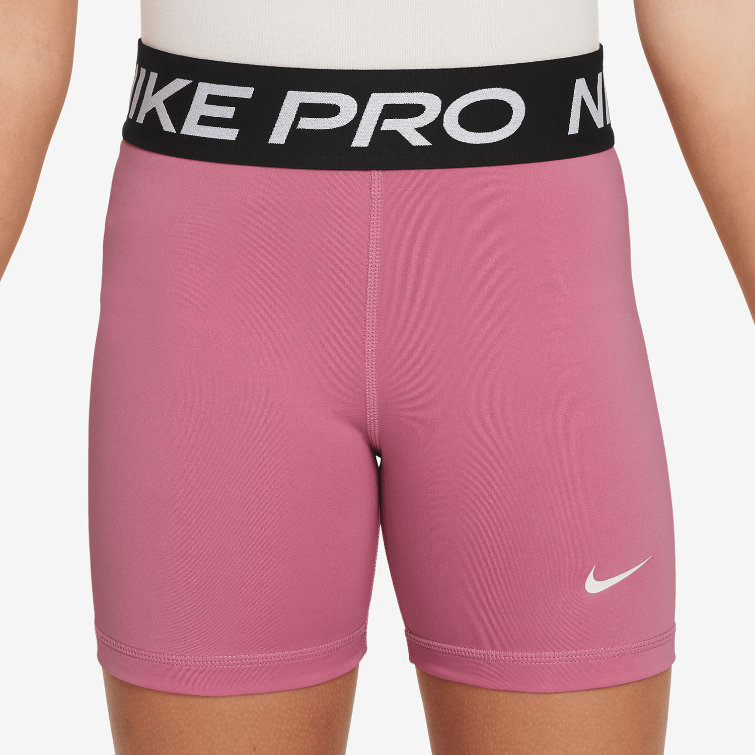 Nike Pro 3.5in Shorts Niña - Peony/White