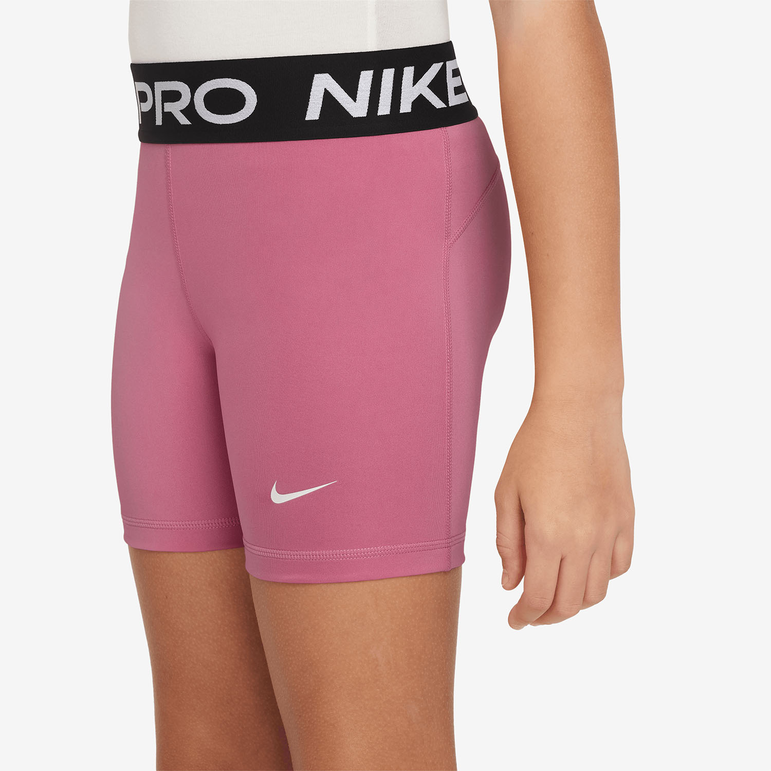 Nike Pro 3.5in Shorts Niña - Peony/White