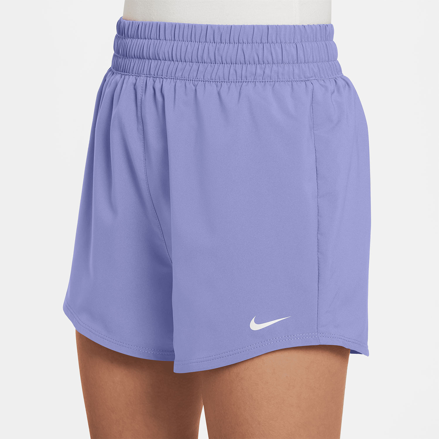 Nike Dri-FIT One 3in Shorts Niña - Light Thistle/White