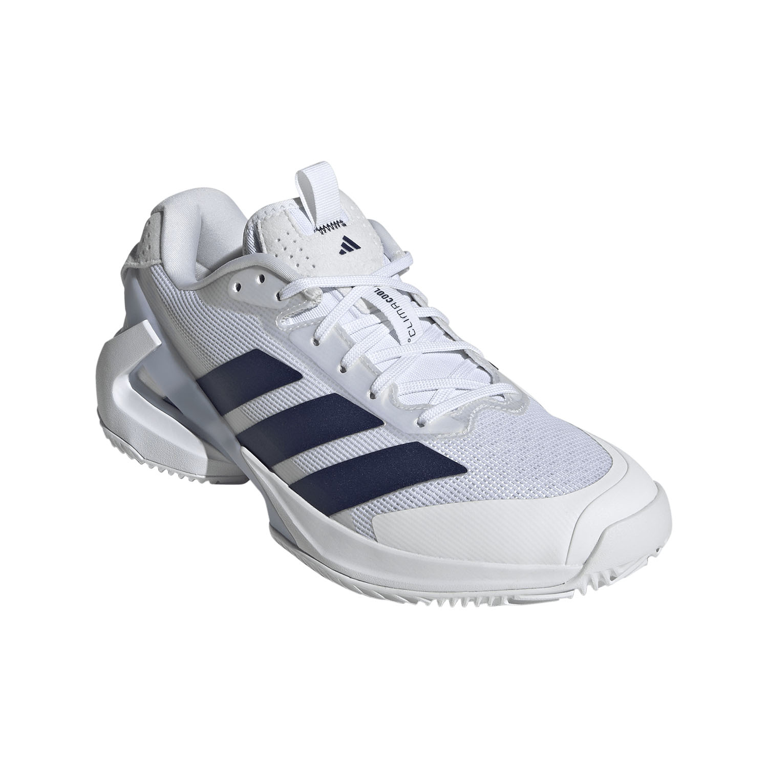 adidas ADIZERO Ubersonic 5 Clay - FTWR White/Dark Blue/Crystal Sky