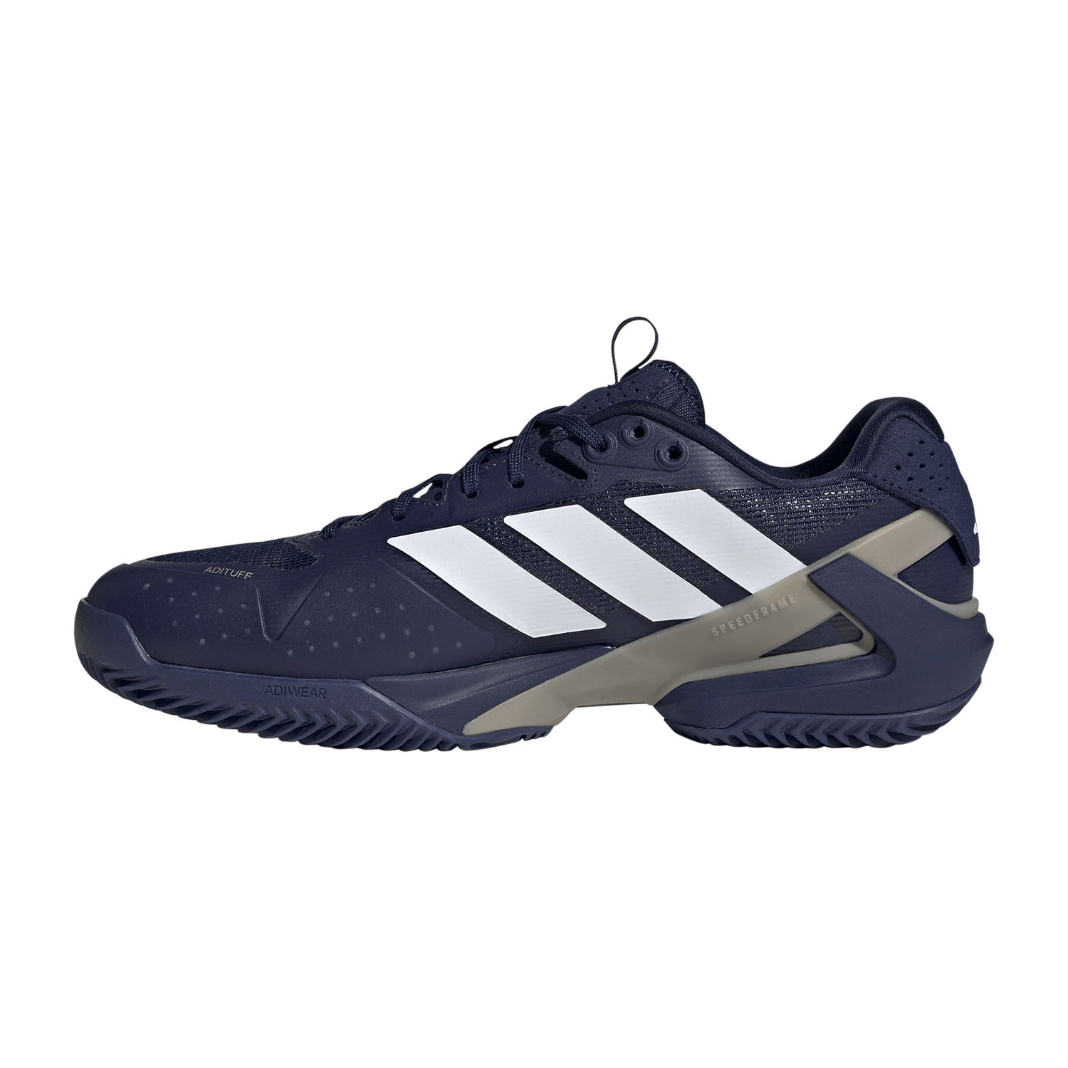 adidas ADIZERO Ubersonic 5 Clay - Dark Blue/FTWR White/Cyber Metallic