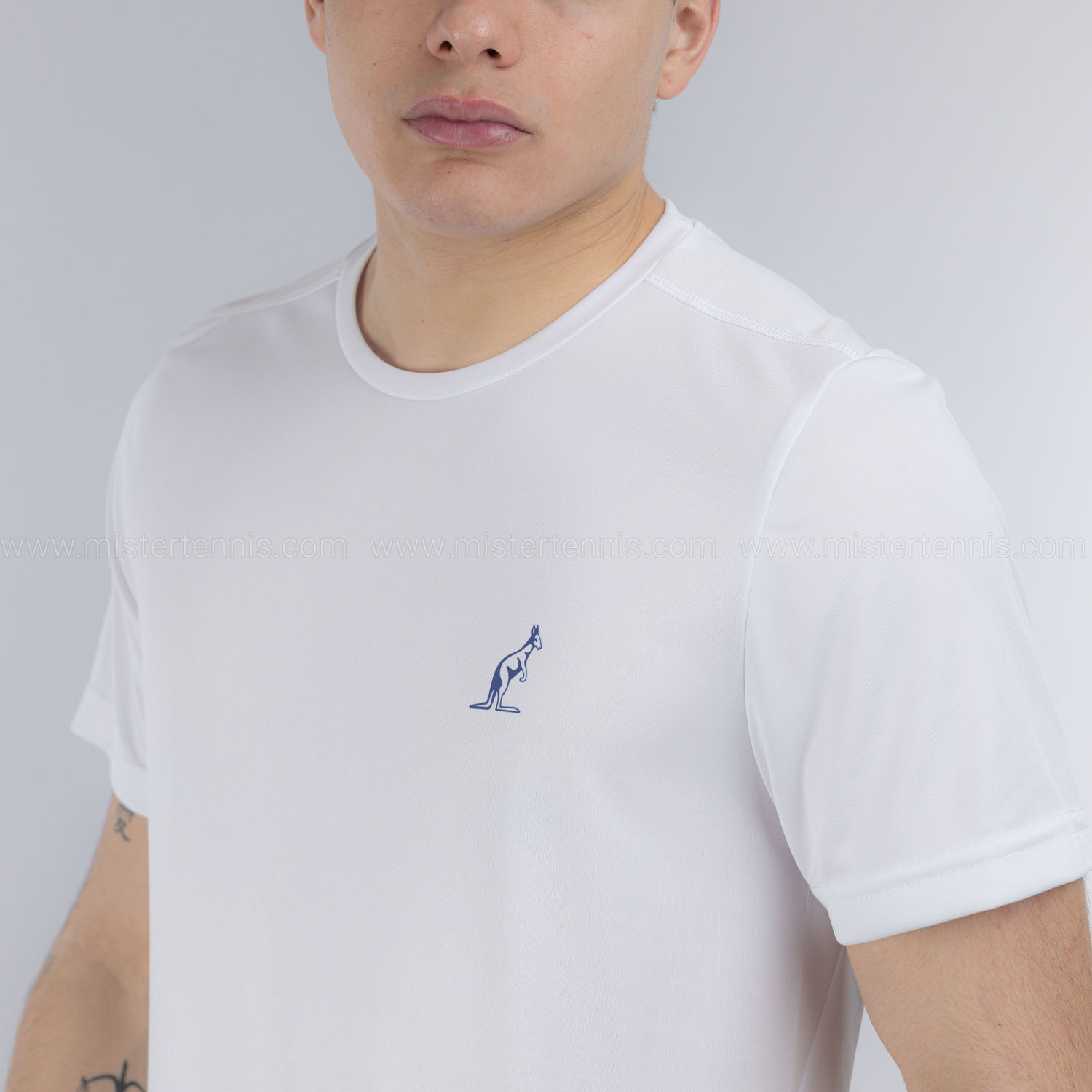 Australian Court T-Shirt - Bianco/Blu
