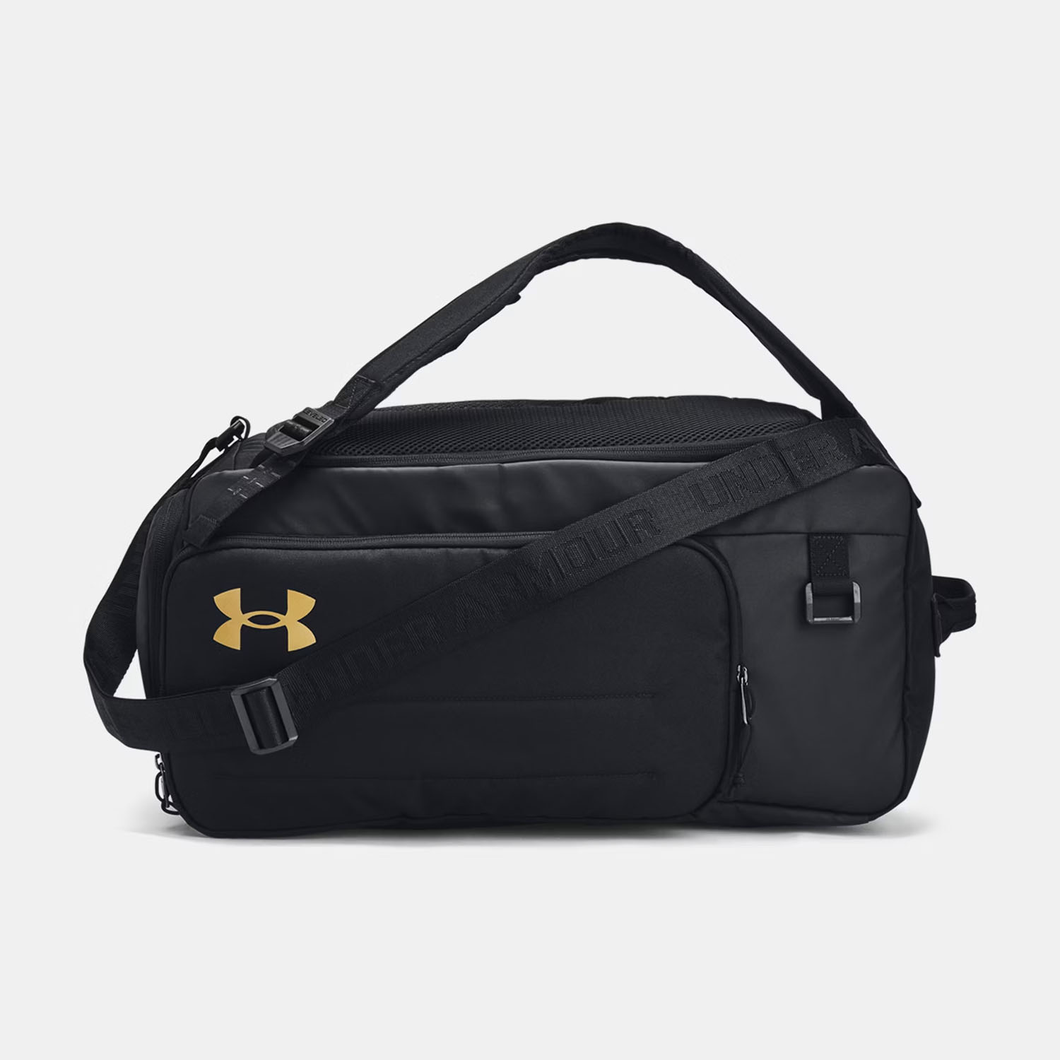Under Armour Contain Duo Small Duffle - Black/Metallic Gold