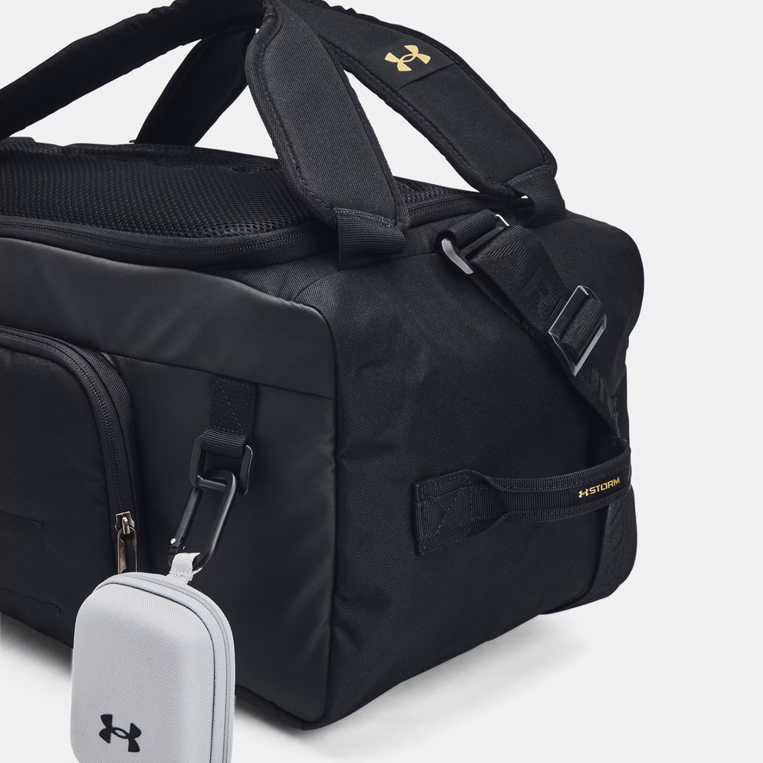 Under Armour Contain Duo Small Duffle - Black/Metallic Gold