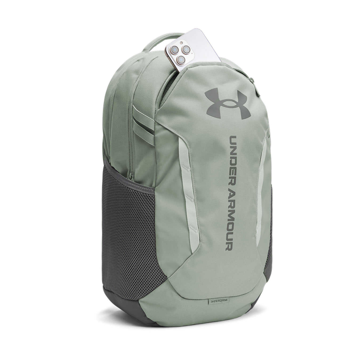 Under Armour Hustle 6.0 Backpack - Titanium/Clay Green