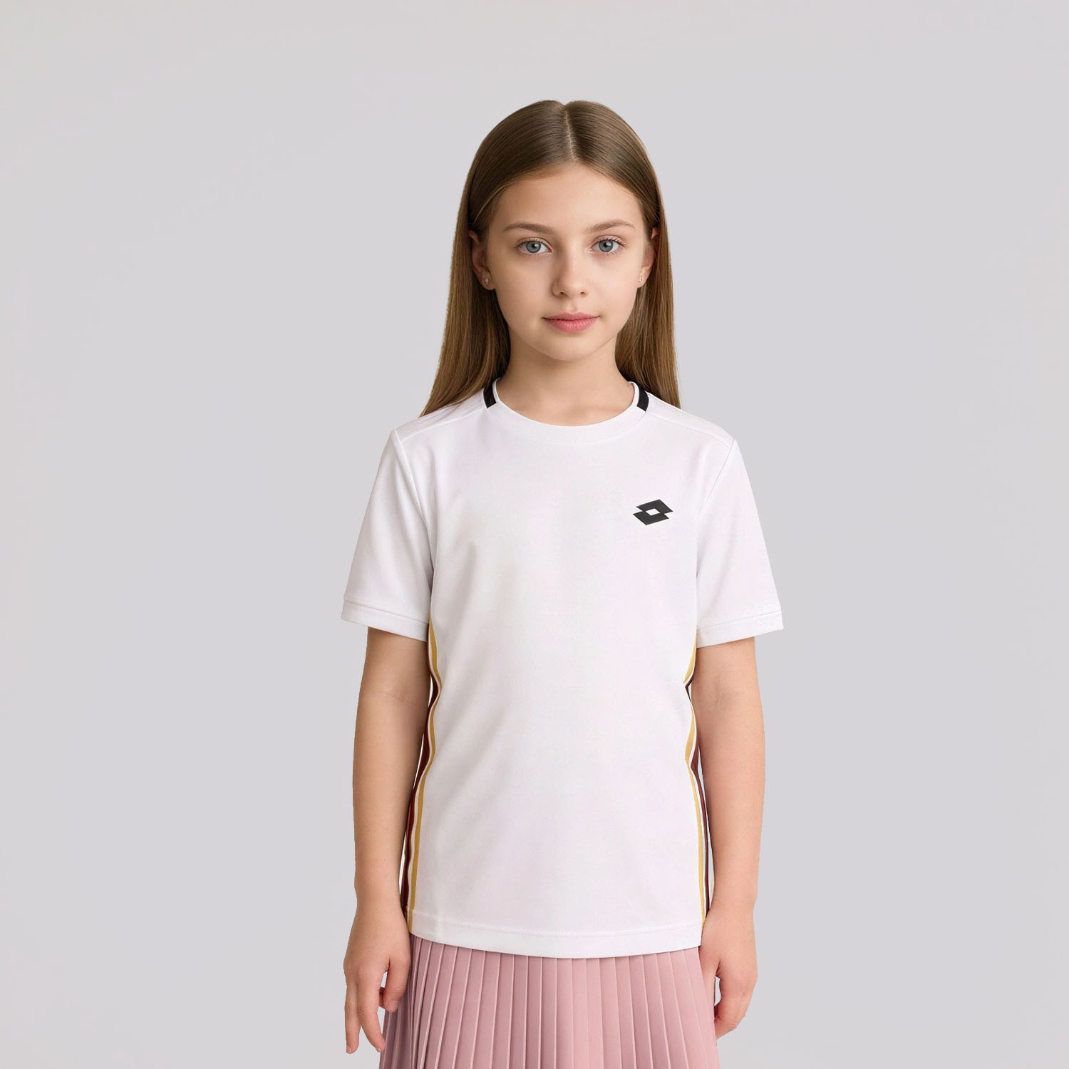 Lotto Tech VI Maglietta Bambina - Bright White