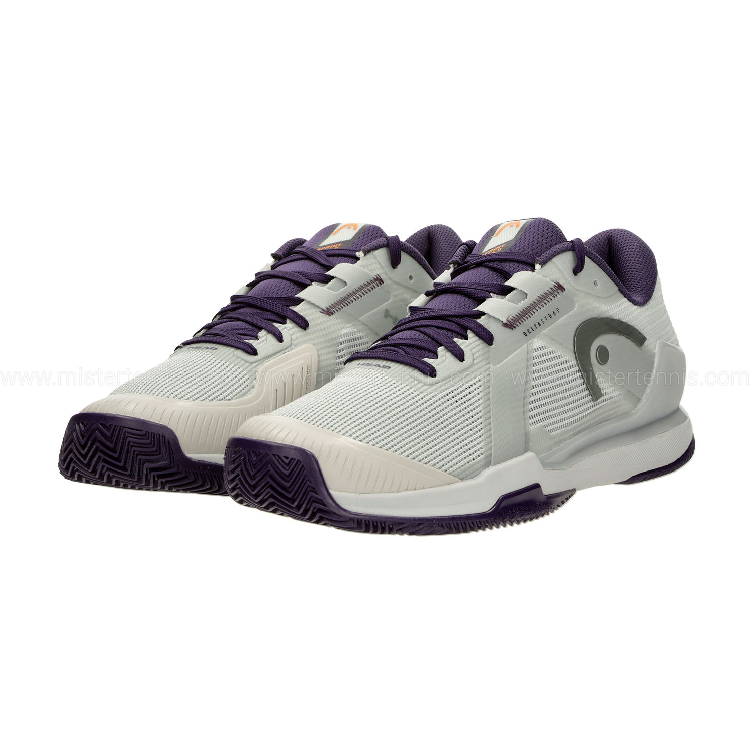 HEAD Sprint Pro 4.0 Clay - Light Grey/Purple Night