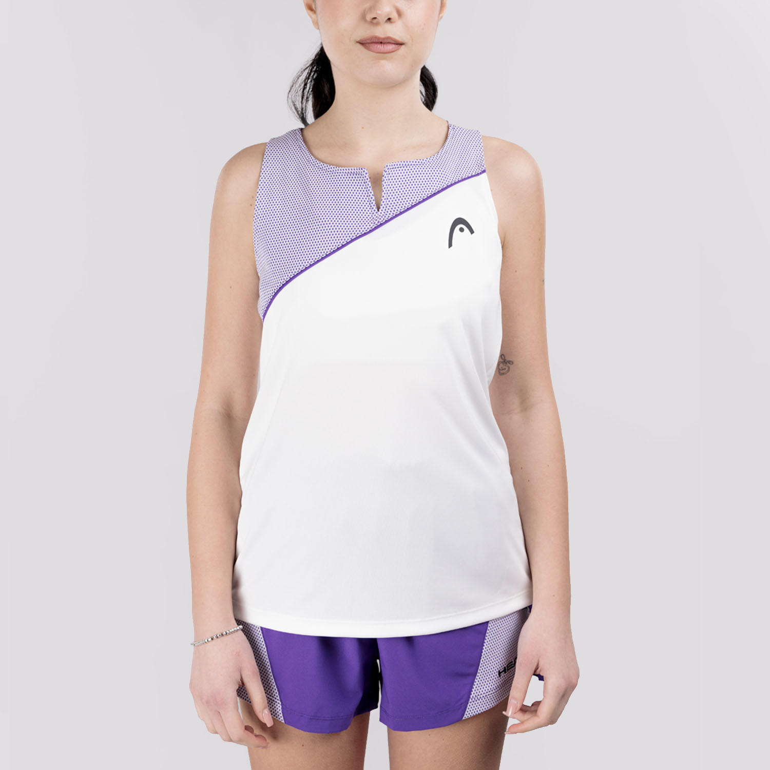 HEAD Spirit Performance Canotta - White/Purple