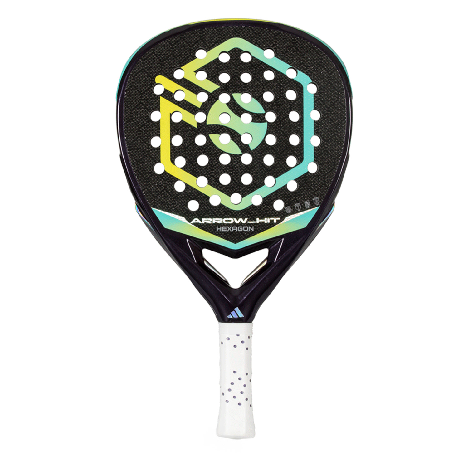 adidas Arrow Hit Hexagon Cup Padel - Black/Purple/Light Green