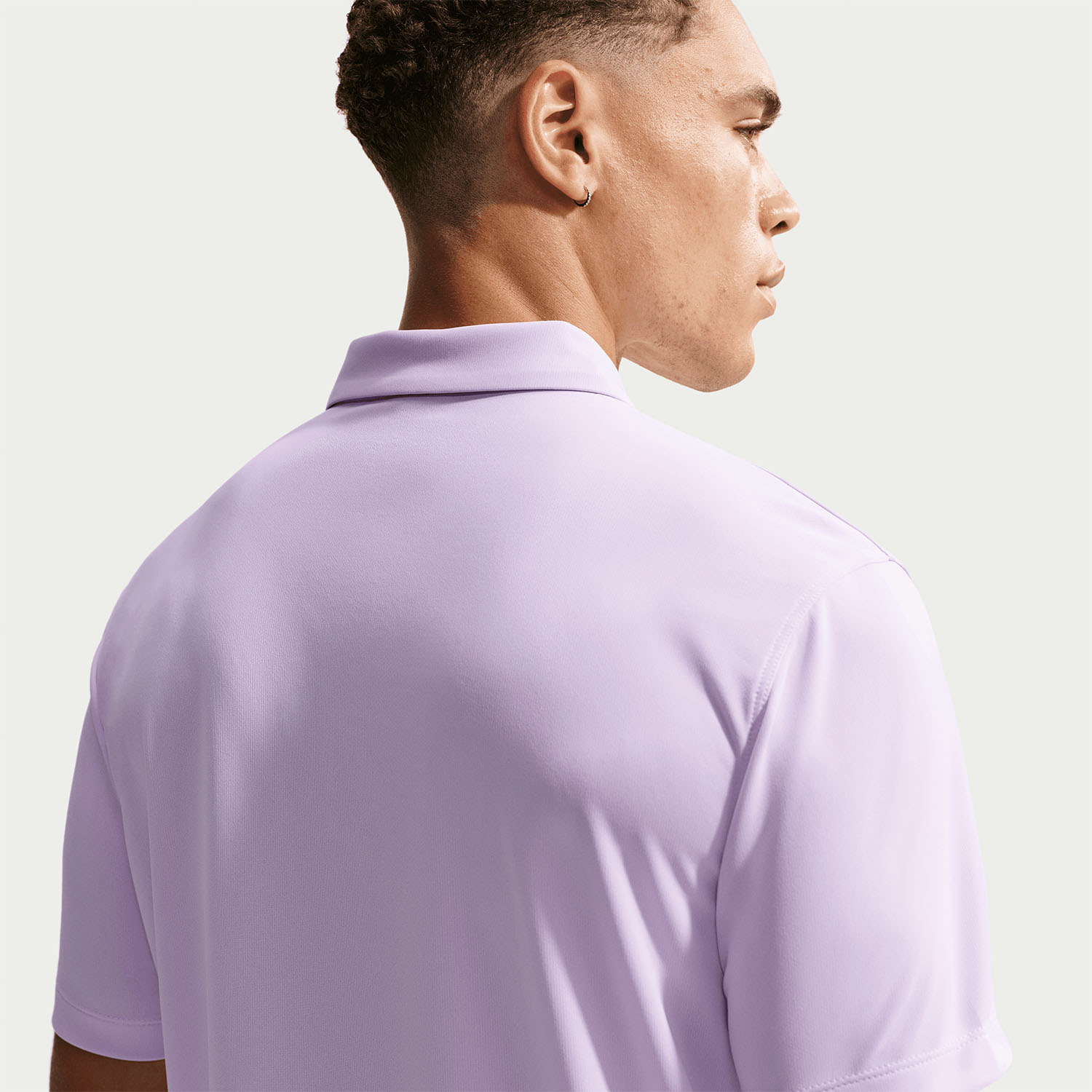 Nike Dri-FIT Solid Logo Polo - Violet Mist/Black