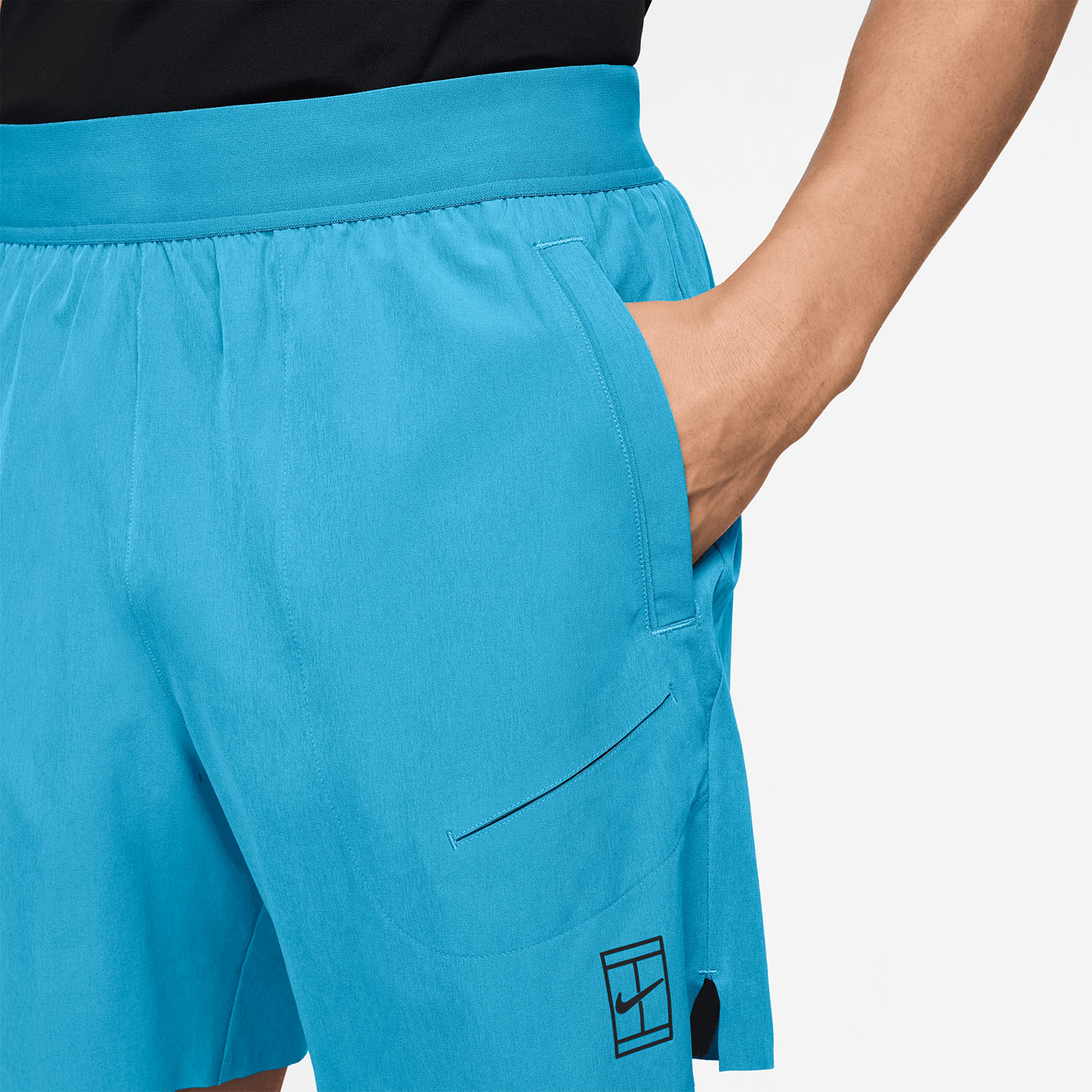 Nike Court Advantage 6in Shorts - Baltic Blue/Black