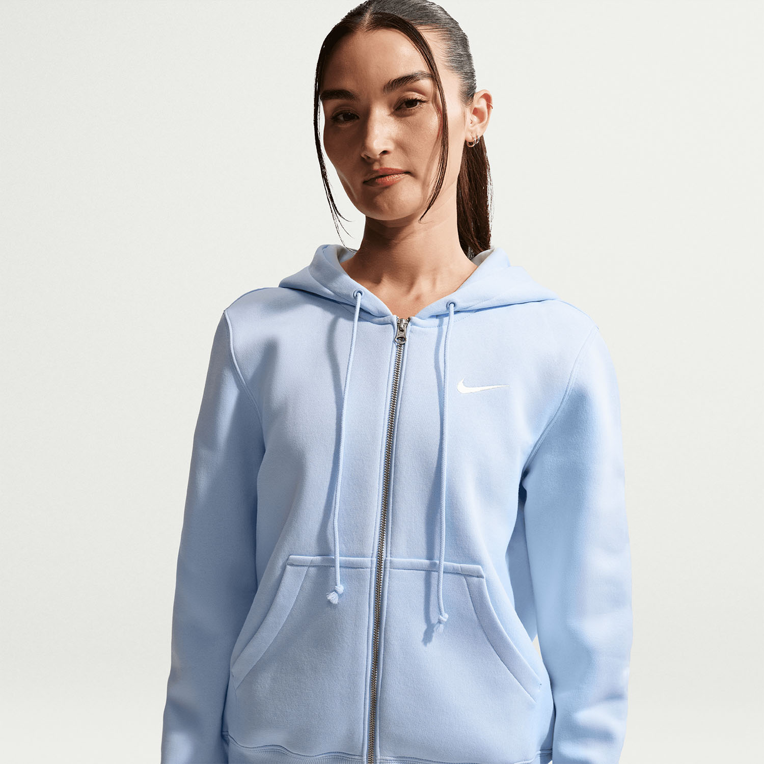Nike Phoenix Logo Hoodie - Hydrogen Blue/Sail