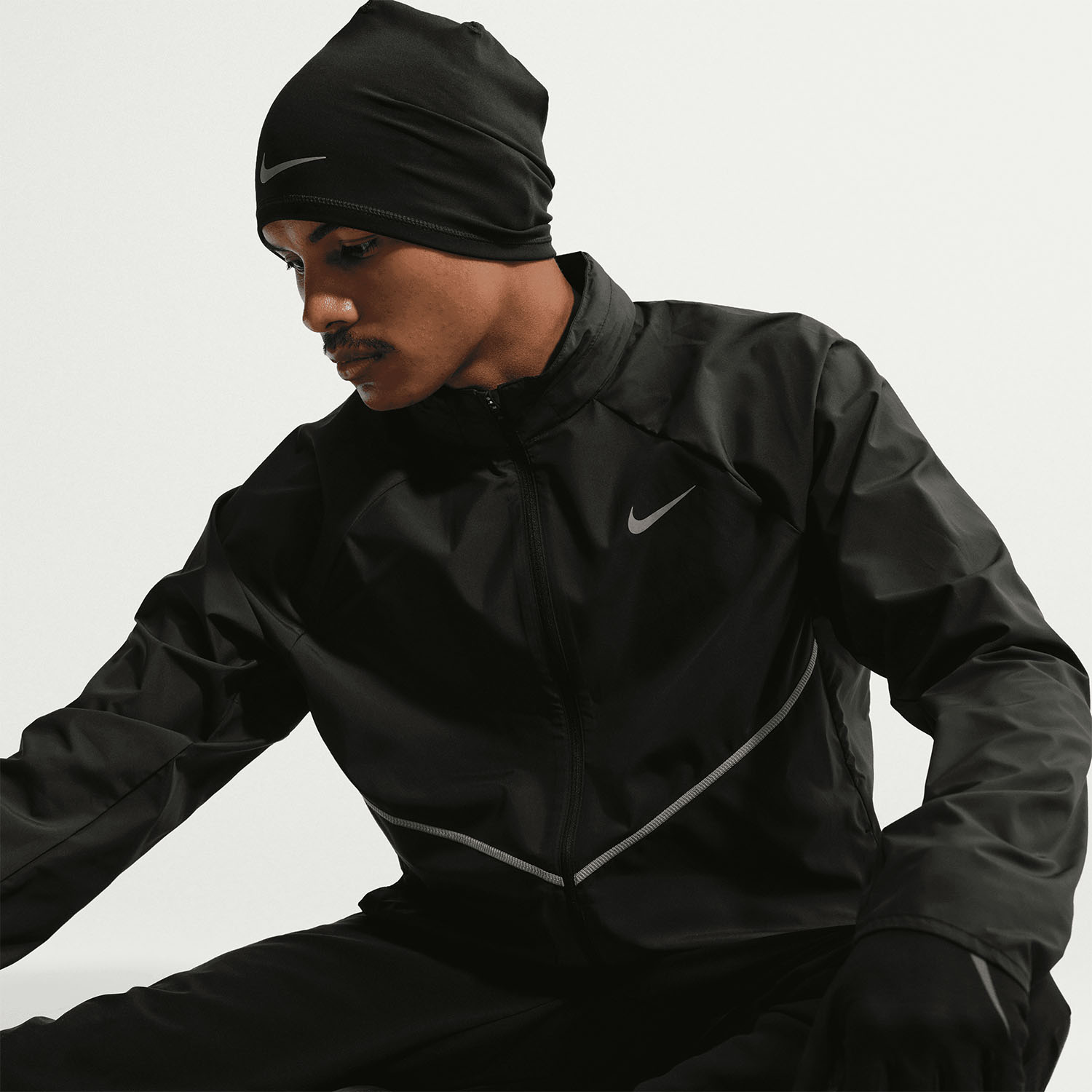 Nike Repel Miler UV Chaqueta - Black/Reflective Silver