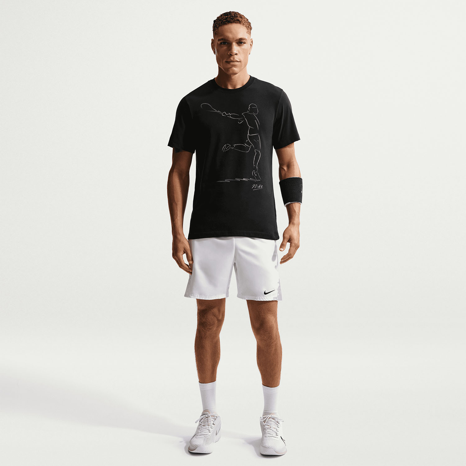 Nike Court Graphic Paris Camiseta - Black