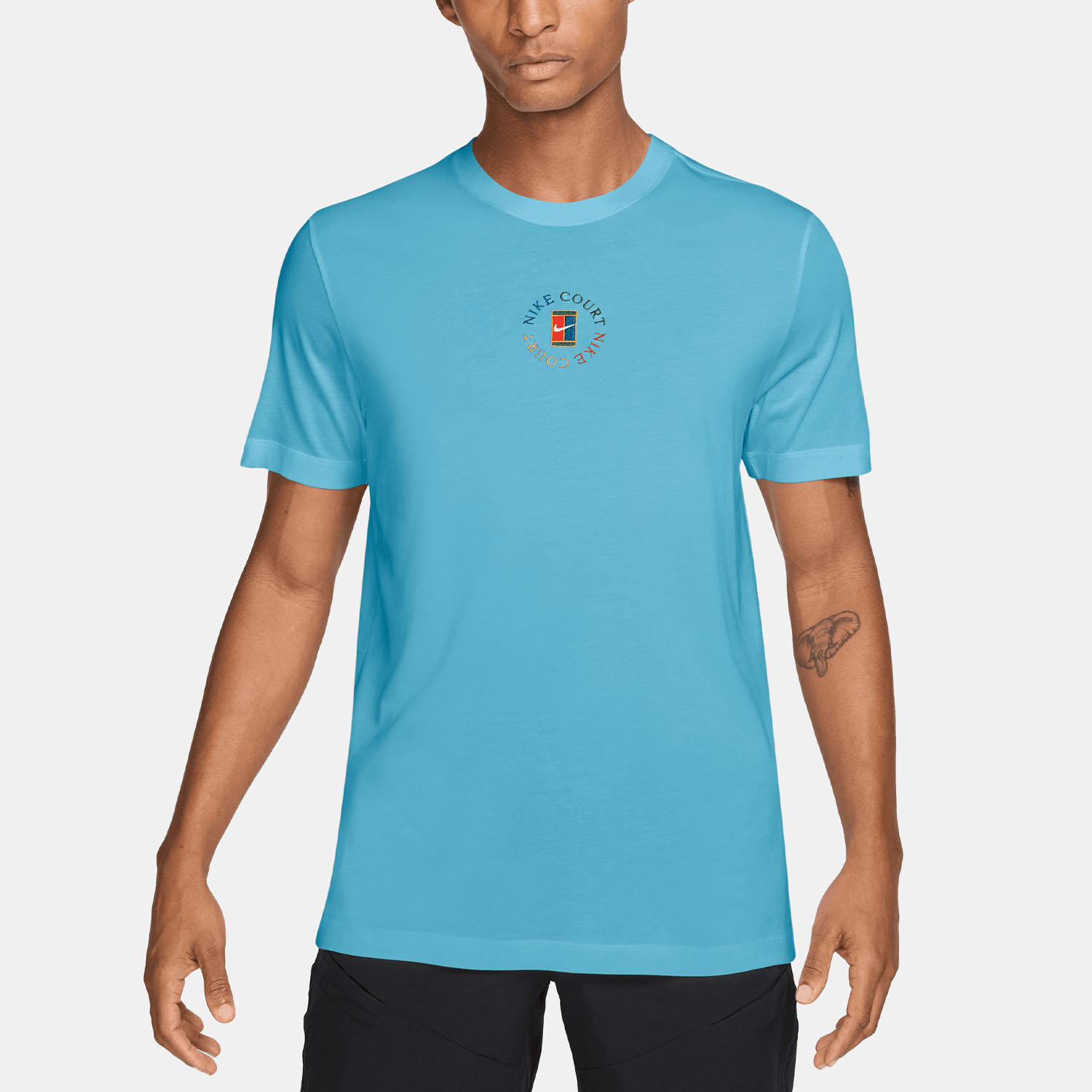 Nike Court Dri-FIT Heritage T-Shirt - Blue Gaze