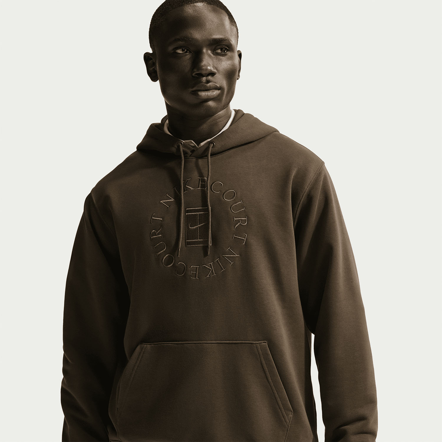 Nike Court Dri-FIT Heritage Sudadera - Dark Hazel/Saffron Quartz