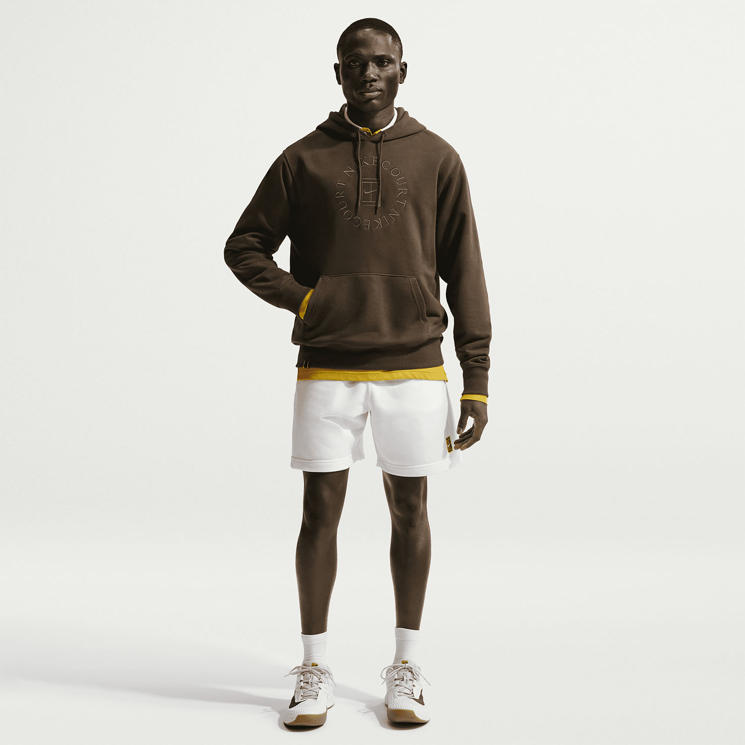 Nike Court Dri-FIT Heritage Sudadera - Dark Hazel/Saffron Quartz