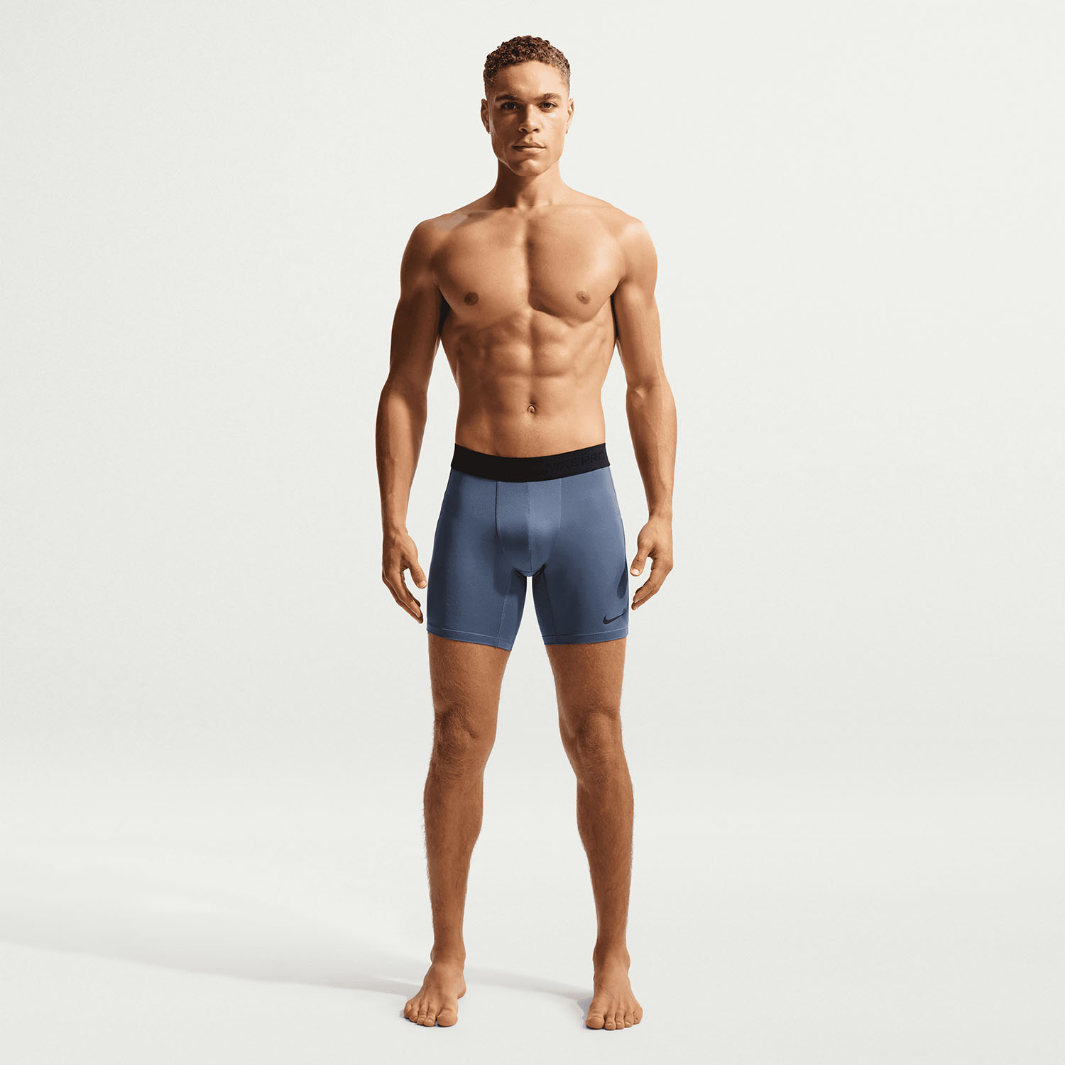 Nike Dri-FIT Pro Calzamaglia Corta - Diffused Blue/Black