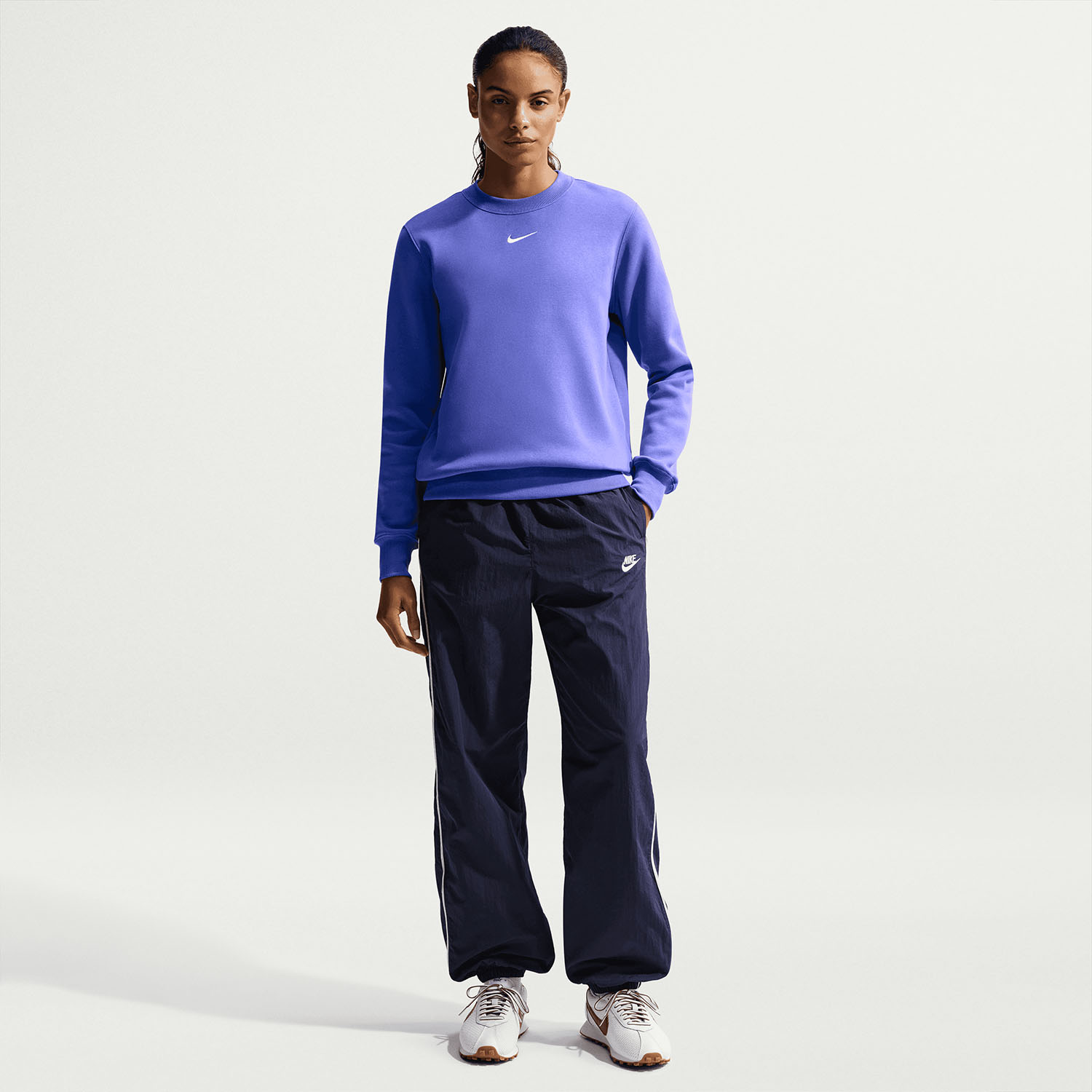 Nike Phoenix Crew Sweatshirt - Light Medium Blue/Sail