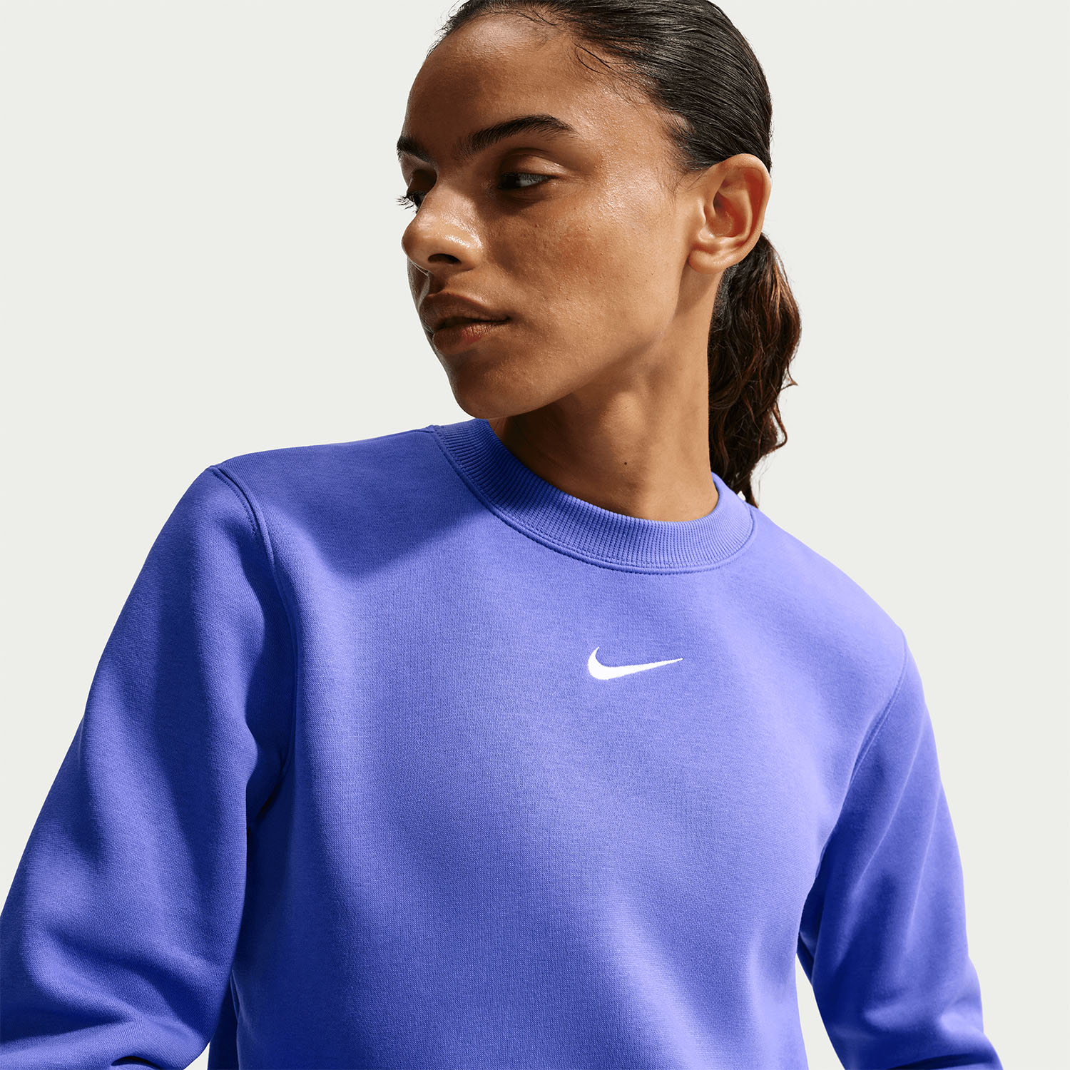 Nike Phoenix Crew Sweatshirt - Light Medium Blue/Sail