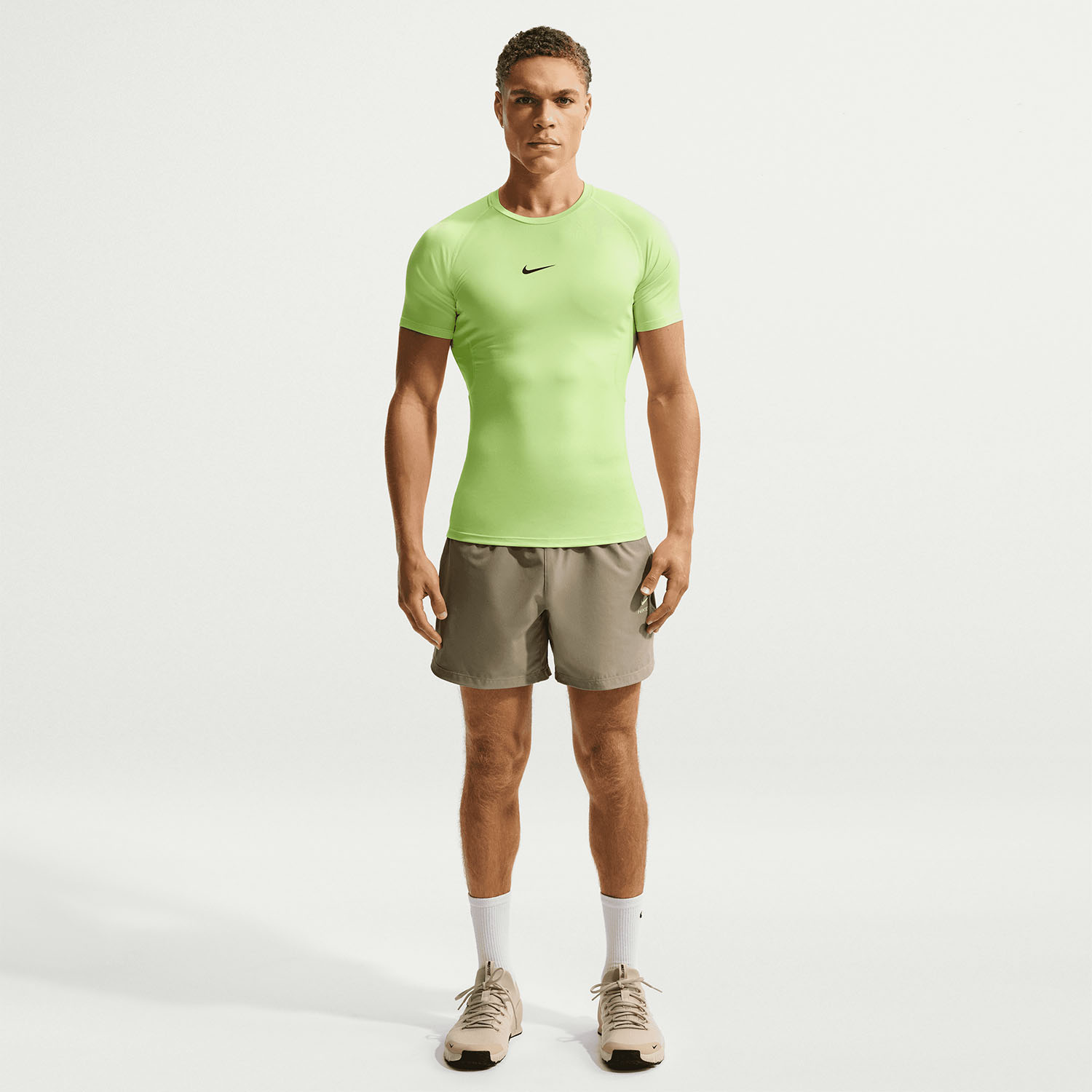 Nike Pro Camiseta - Light Liquid Lime/Black